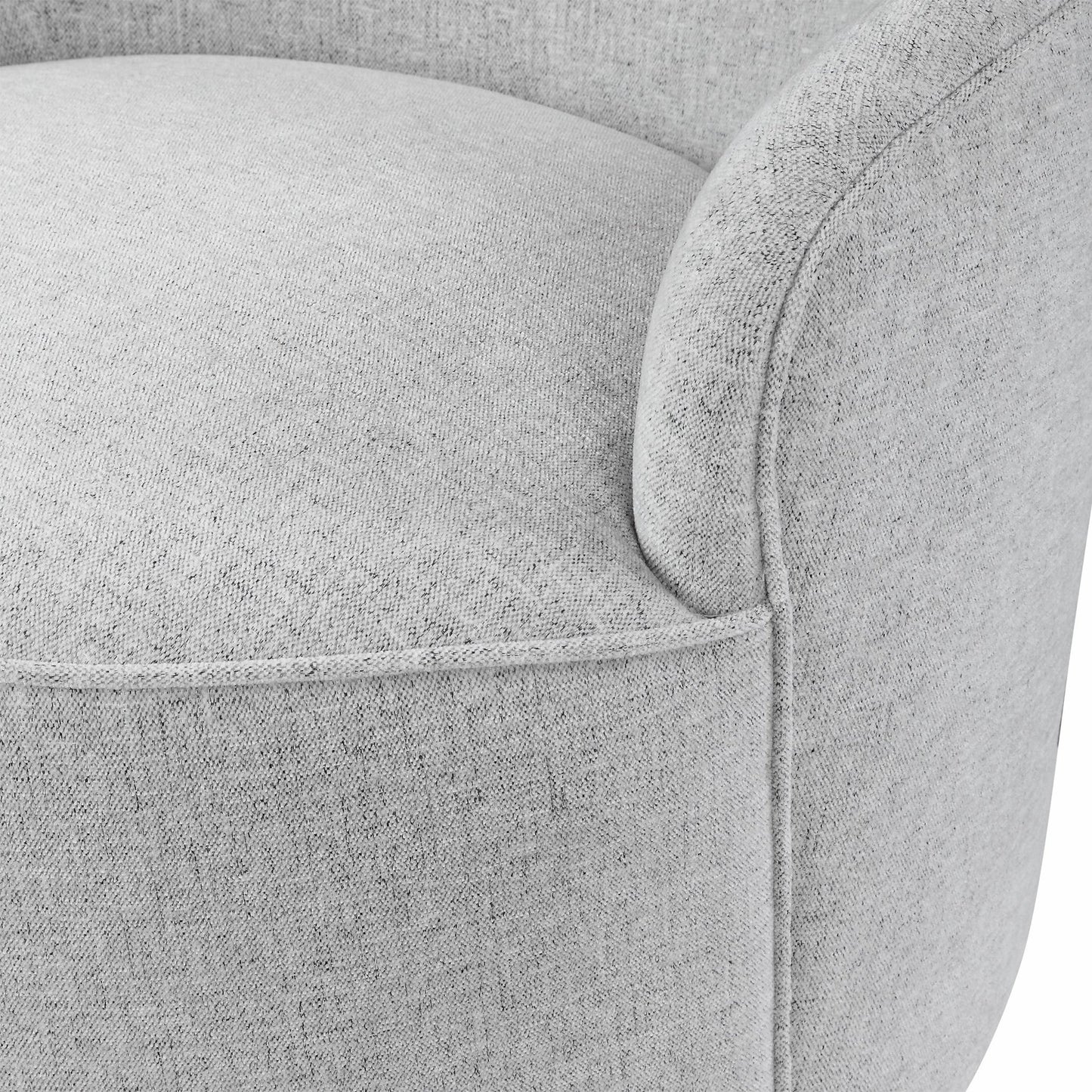 005 SR-766710 | Additional Silo | Hobart Casual Swivel Chair by Uttermost. Made from plywood, stainless steel, fabric, foam in a modern style.