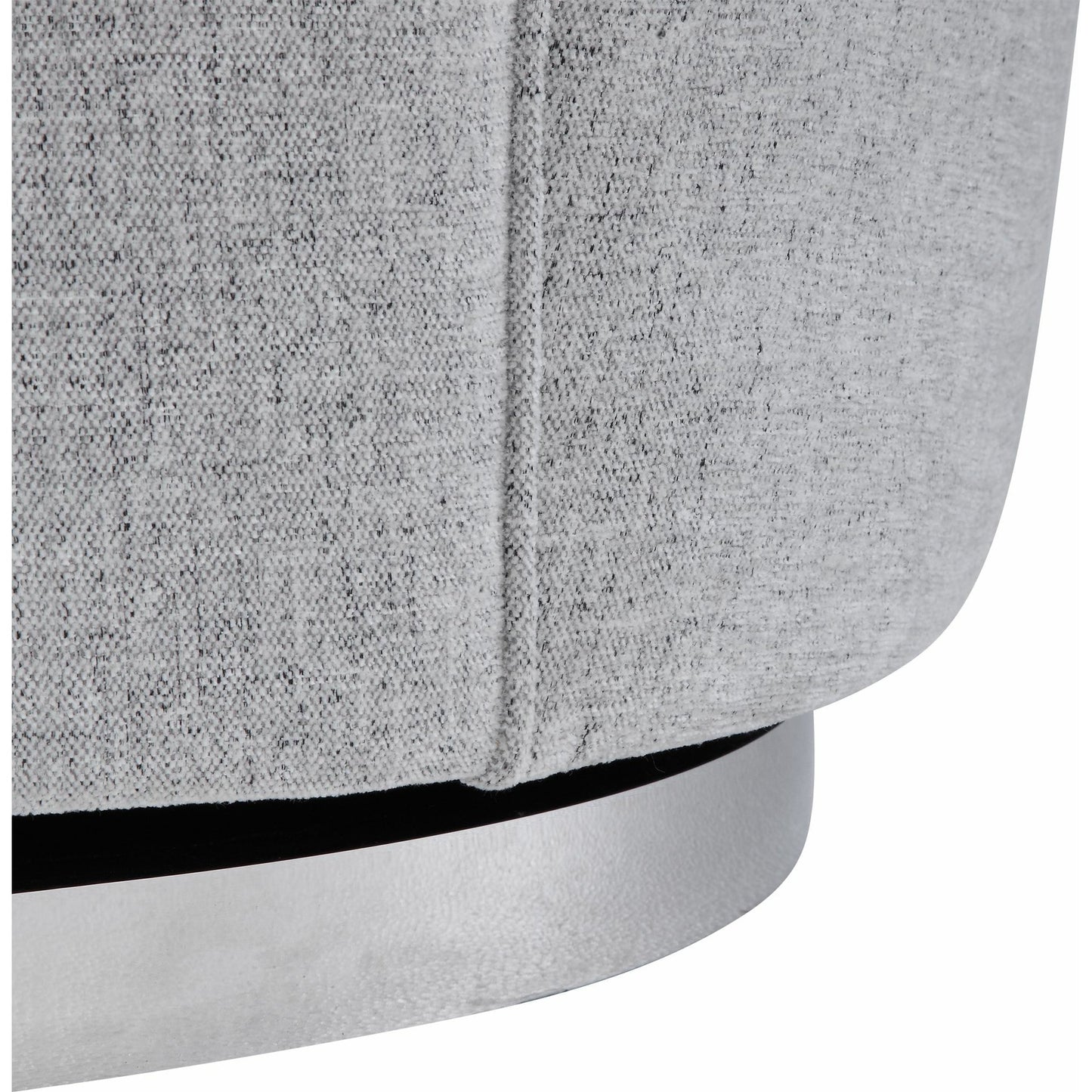 006 SR-766710 | Additional Silo | Hobart Casual Swivel Chair by Uttermost. Made from plywood, stainless steel, fabric, foam in a modern style.