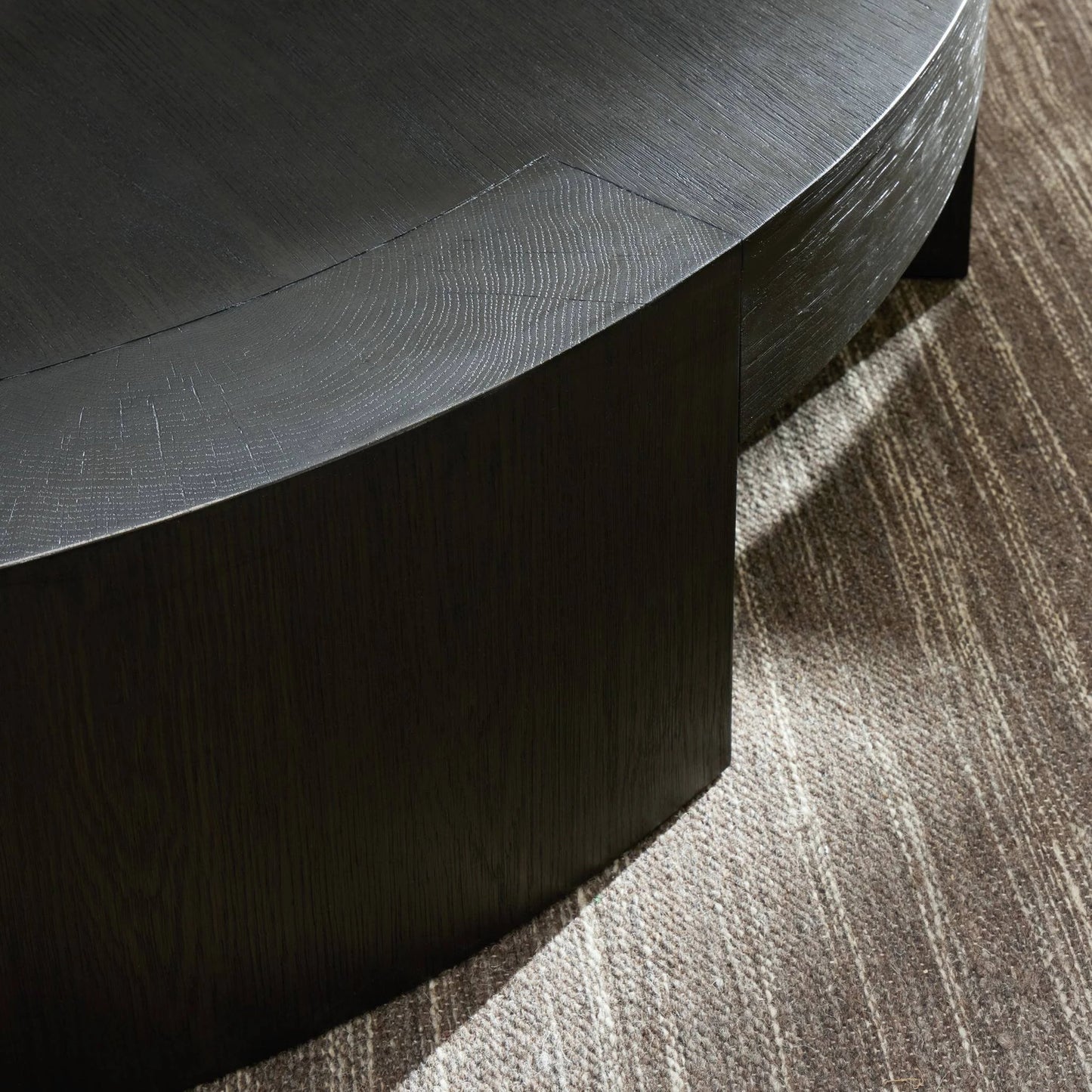 029 SI-2137587 | Closeup | Sheffield Coffee Table by Four Hands. Made from oak veneer in a modern style.