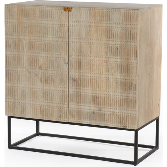 Kelby Bar Cabinet by Four Hands. Made from iron, solid mango in a modern style.