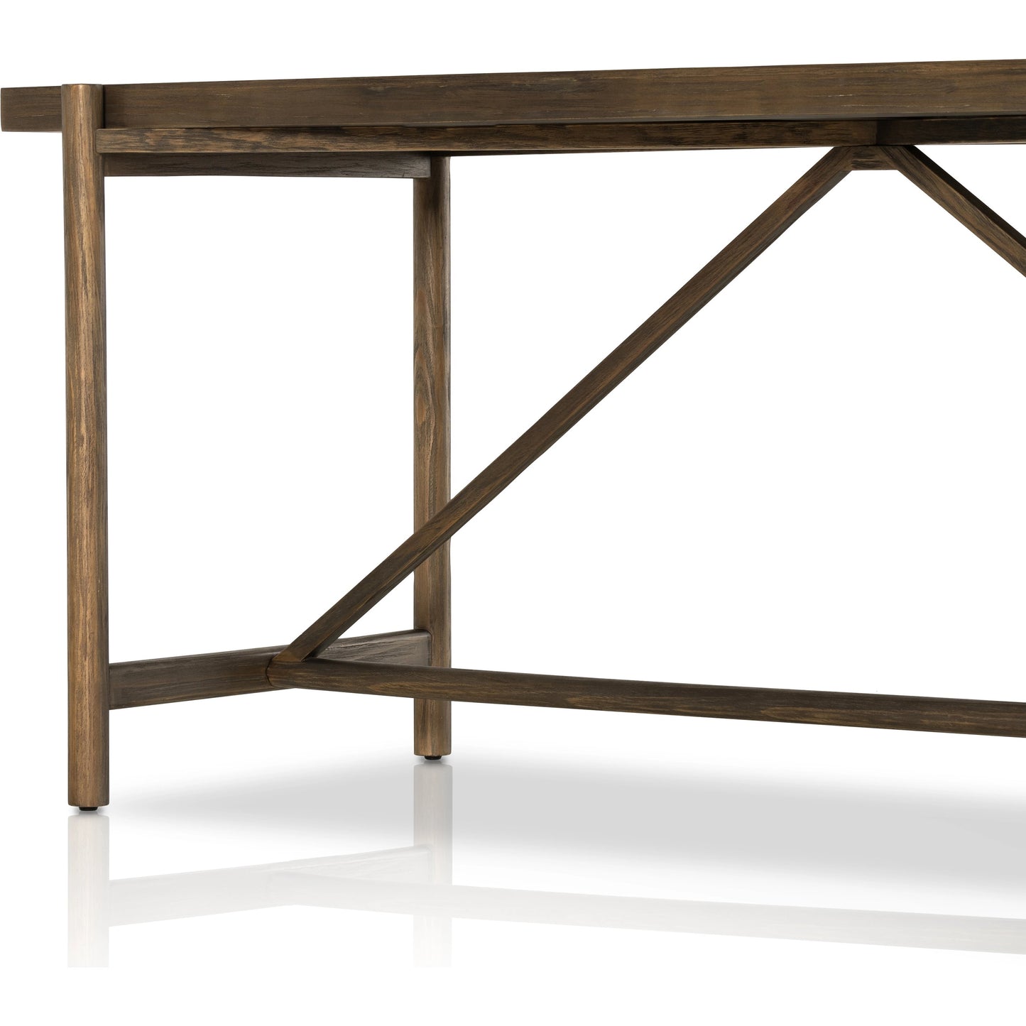 007 SI-1977342 | Additional Silo | Goldthwaite Console Table by Four Hands in sienna brown. Made from solid pine, poplar plywood in a modern style.