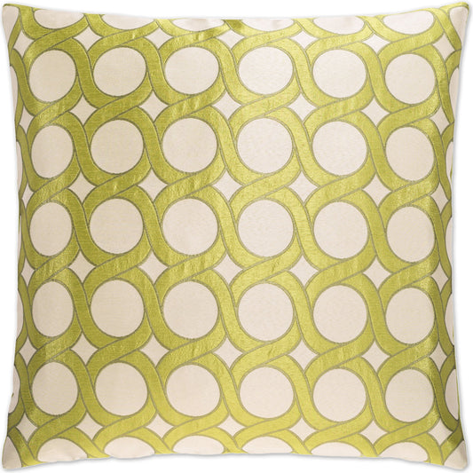 Belle Curve by DV Kap Home in green, citron, citrine. Made from 100% polyester in a transitional style.