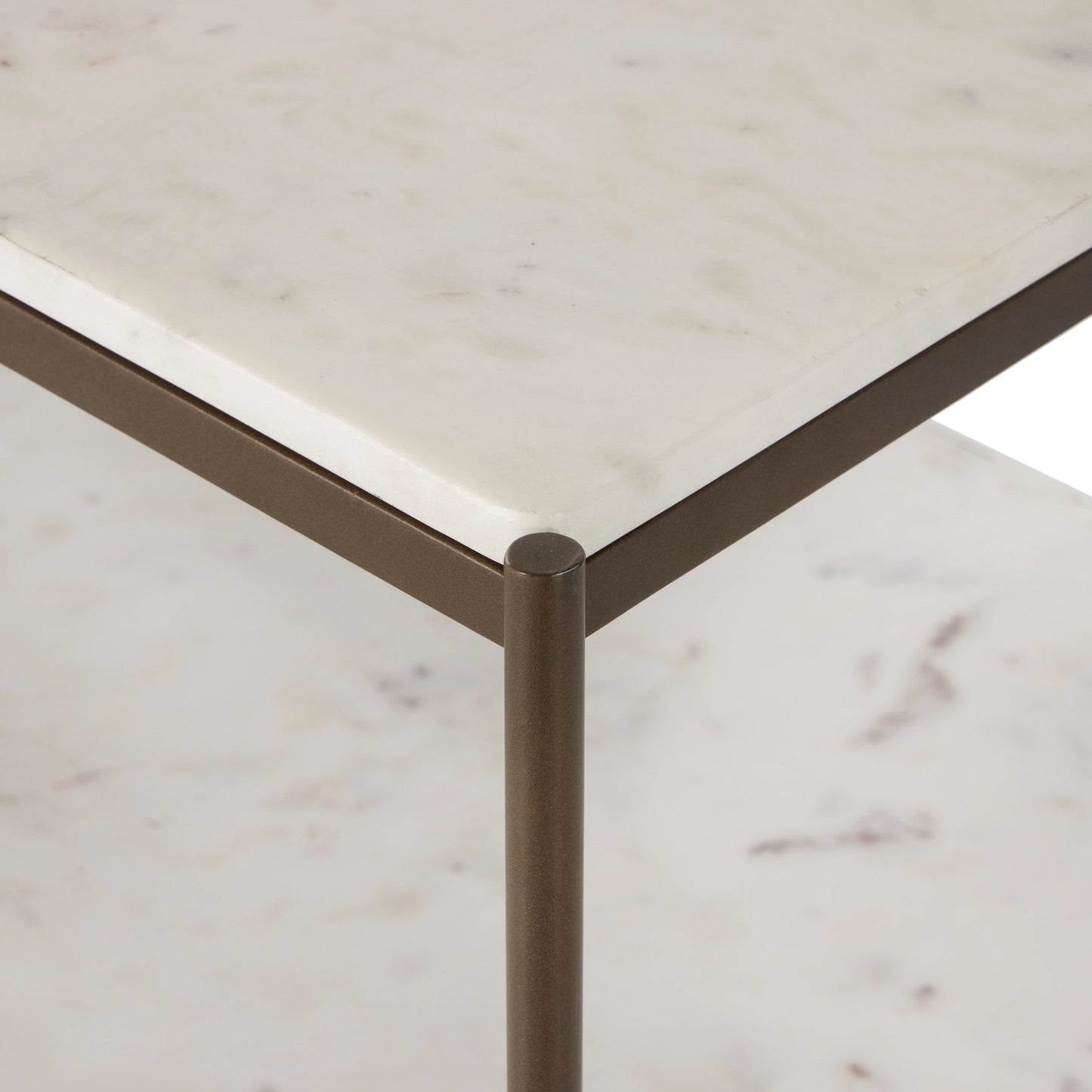 013 SI-2001301 | Additional Silo | Felix Large Console Table by Four Hands. Made from iron, solid marble, engineered hardwood in a modern style.