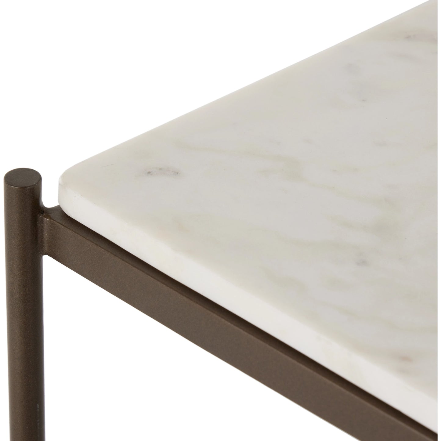 017 SI-2001301 | Additional Silo | Felix Large Console Table by Four Hands. Made from iron, solid marble, engineered hardwood in a modern style.