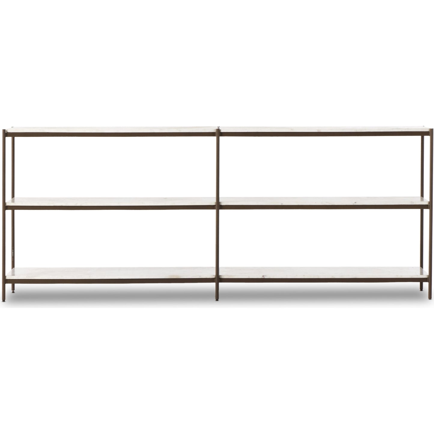009 SI-2001301 | Additional Silo | Felix Large Console Table by Four Hands. Made from iron, solid marble, engineered hardwood in a modern style.