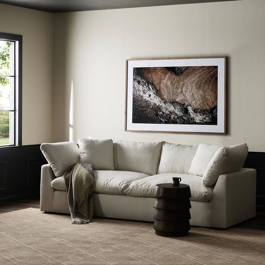 Stevie Sofa by Four Hands in anders ivory. Made from 100% polyester, pine plywood, solid pine in a modern style.