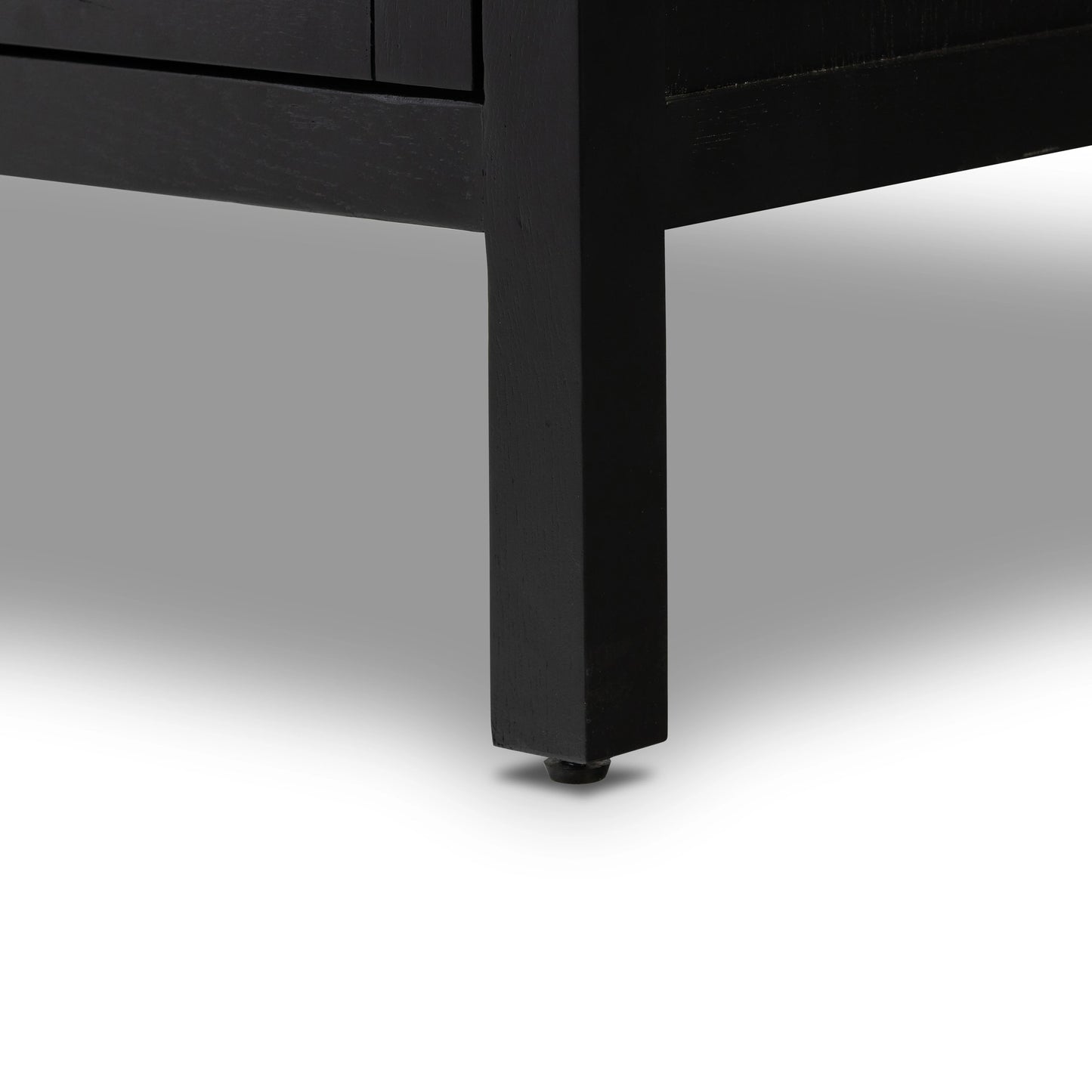 010 SI-2001543 | Additional Silo | Laker Media Console by Four Hands in black oak. Made from solid oak, rush, oak veneer in a modern style.