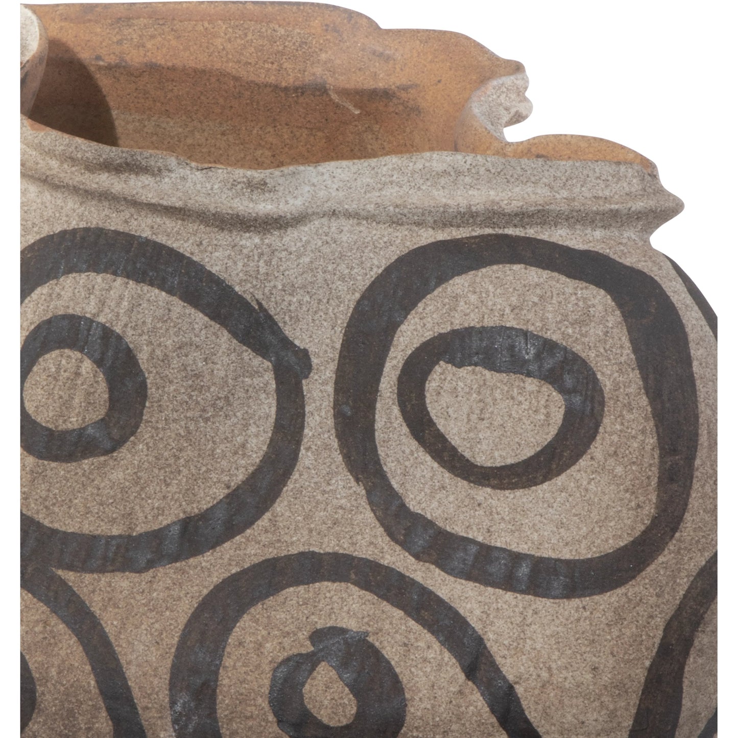 009 SI-2007765 | Additional Silo | Han Dynasty Bowl by Currey and Company in textured brown, light earth. Made from porcelain in a modern style.