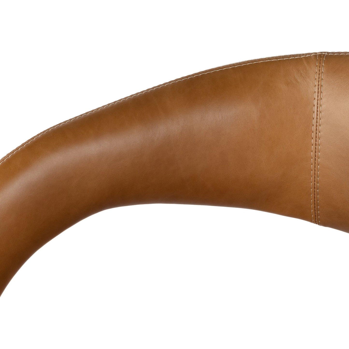 009 SI-1980425 | Additional Silo | Hawkins Swivel Chair by Four Hands in sonoma butterscotch. Made from top grain leather, poplar plywood, 100% polyester in a modern style.