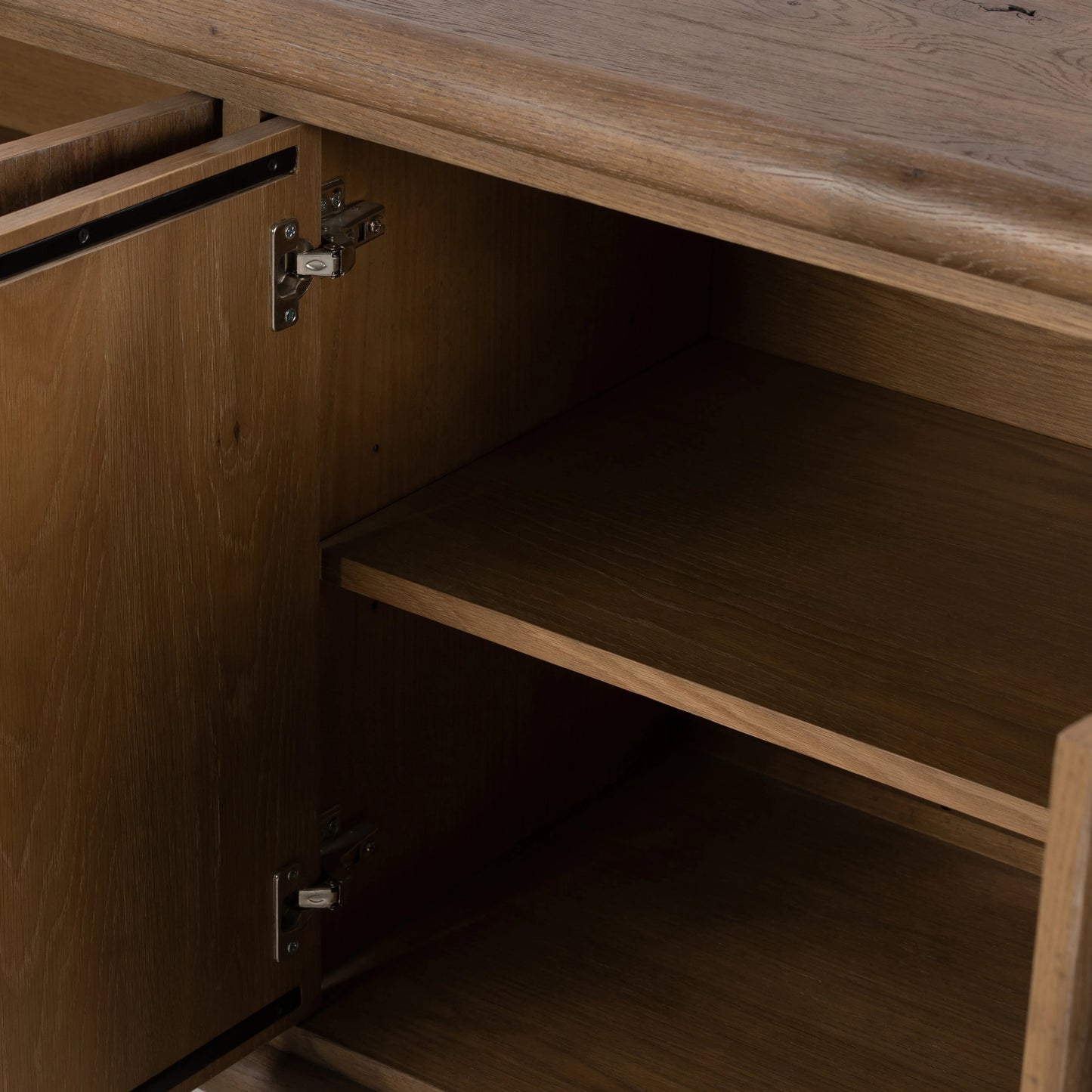 010 SI-2001369 | Additional Silo | Glenview 6 Door Sideboard by Four Hands in weathered oak. Made from solid oak, thick oak veneer in a modern style.