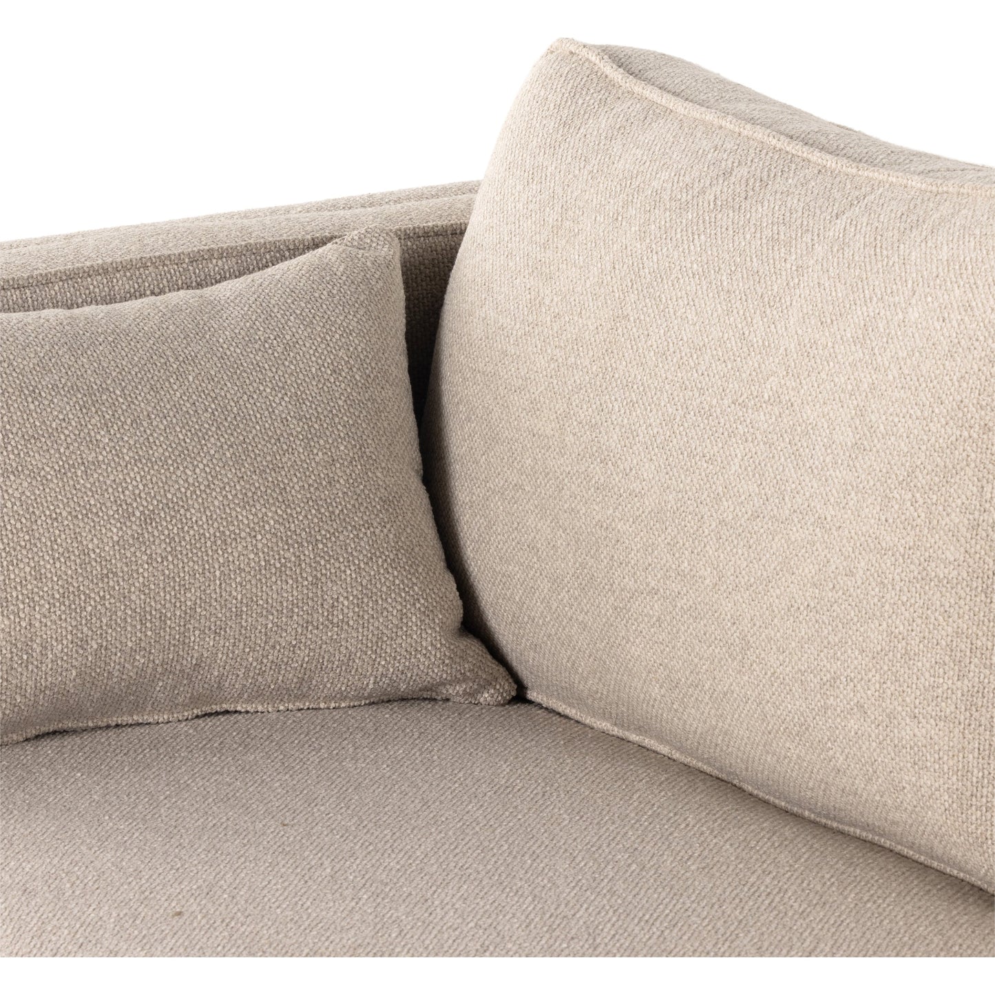 015 SI-1902959 | Additional Silo | Lawrence 2-Piece Sectional with Chaise by Four Hands in nova taupe. Made from 100% polyester, solid rosa morada, solid pine in a modern style.