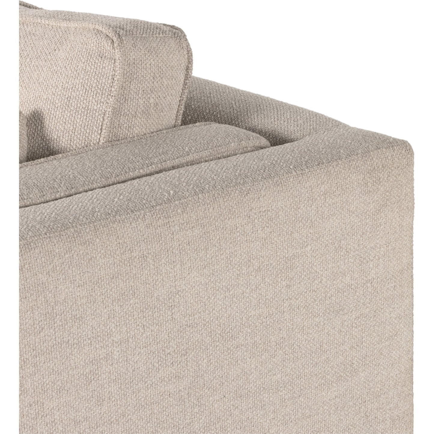 017 SI-1902959 | Additional Silo | Lawrence 2-Piece Sectional with Chaise by Four Hands in nova taupe. Made from 100% polyester, solid rosa morada, solid pine in a modern style.