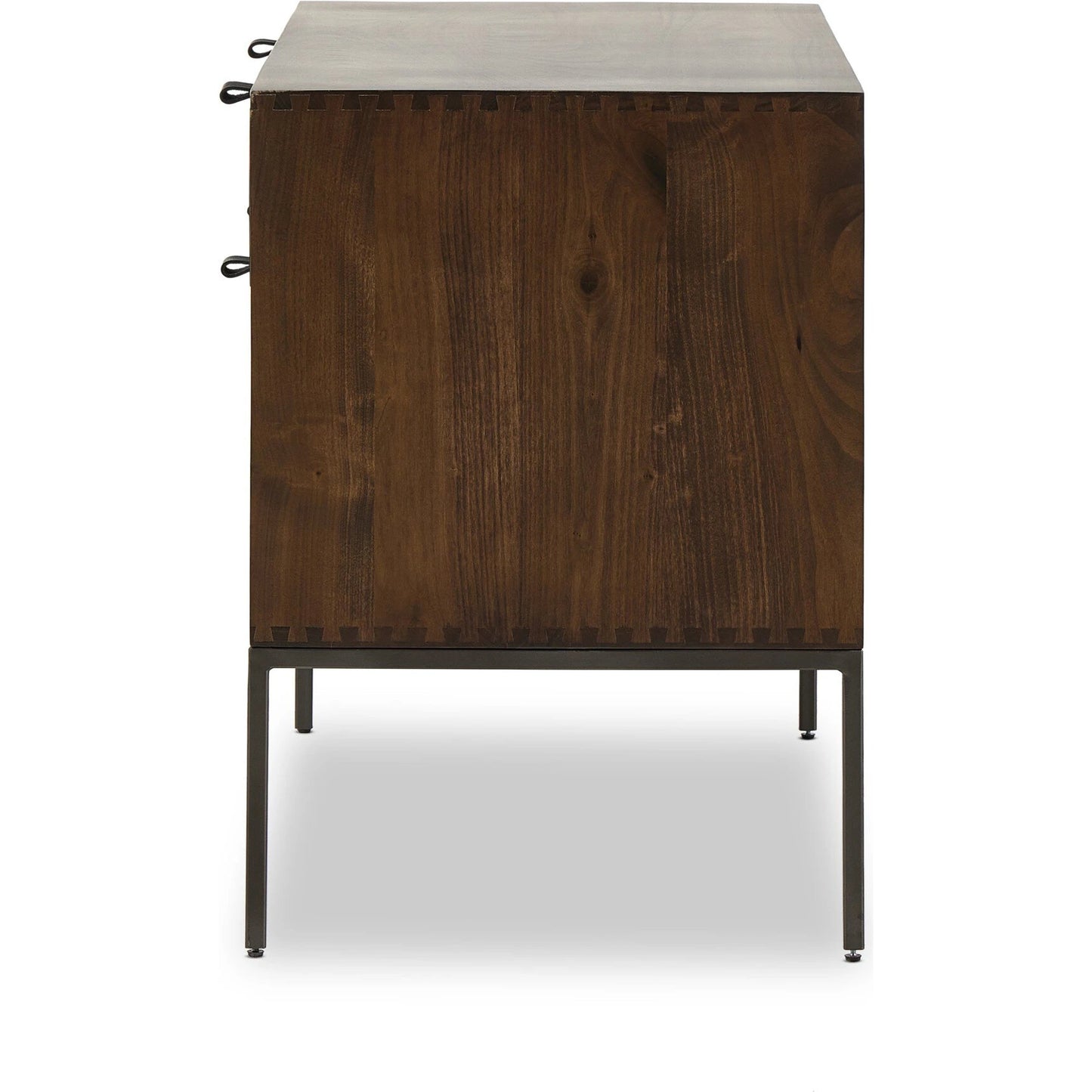 007 SI-2137671 | Additional Silo | Trey Modular Wide Filing Cabinet by Four Hands. Made from solid poplar, top grain leather, iron in a modern style.