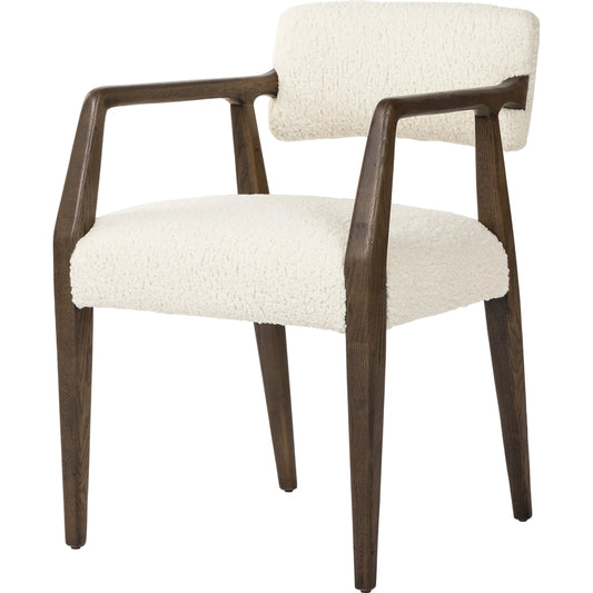 Tyler Dining Armchair by Four Hands. Made from 100% polyester, solid oak in a modern style.
