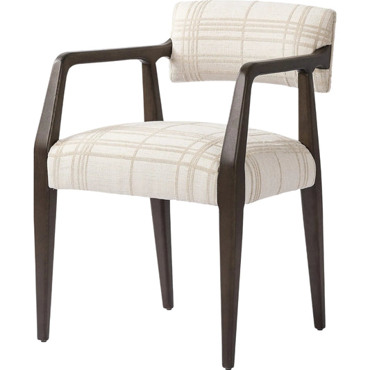Tyler Dining Armchair by Four Hands. Made from 100% polyester, solid oak in a modern style.