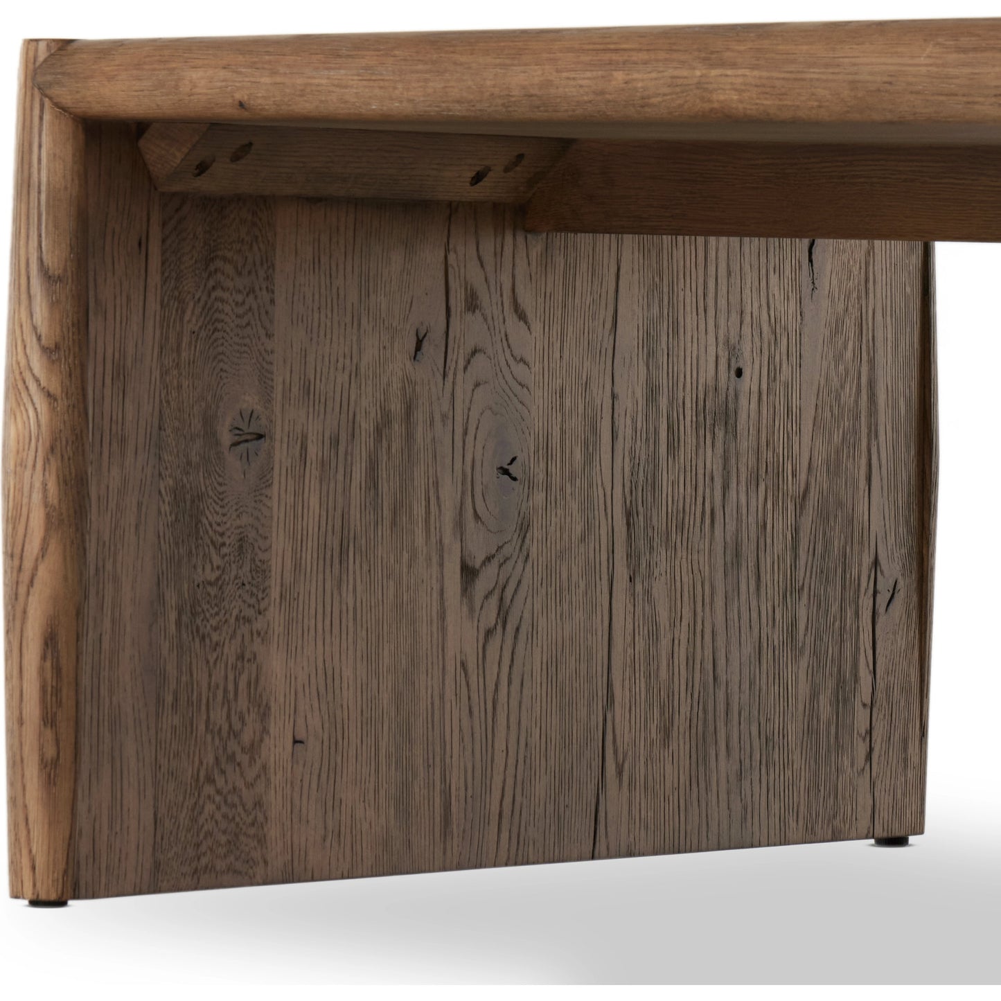 010 SI-2001376 | Additional Silo | Glenview Coffee Table by Four Hands in weathered oak. Made from solid oak, thick oak veneer, engineered hardwood in a modern style.