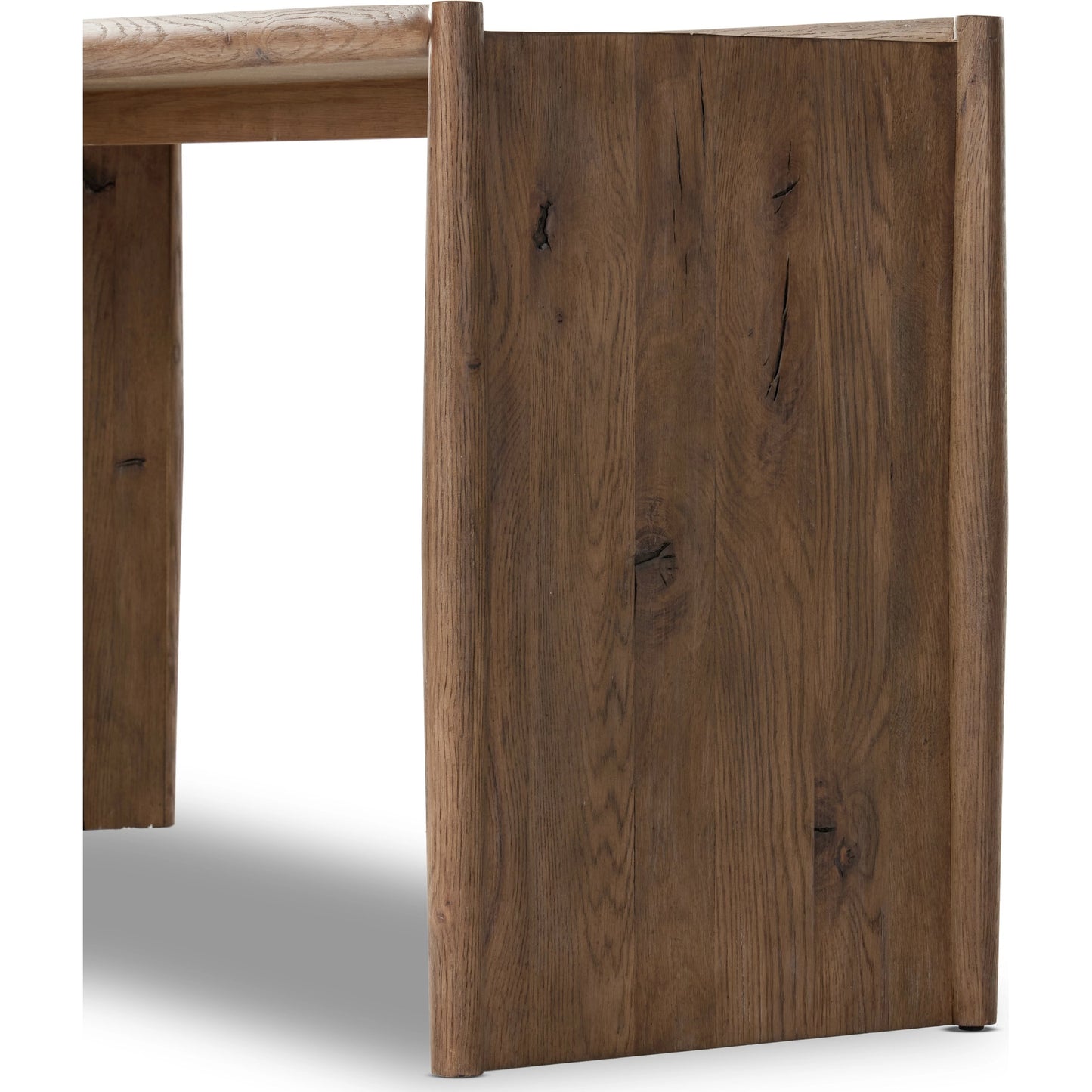 007 SI-2001377 | Additional Silo | Glenview Console Table by Four Hands in weathered oak. Made from solid oak, thick oak veneer, engineered hardwood in a modern style.