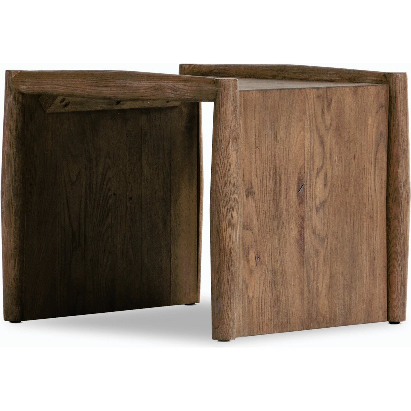 001 SI-2001380 | Primary Silo | Glenview End Table by Four Hands in weathered oak. Made from solid oak, thick oak veneer, engineered hardwood in a modern style.
