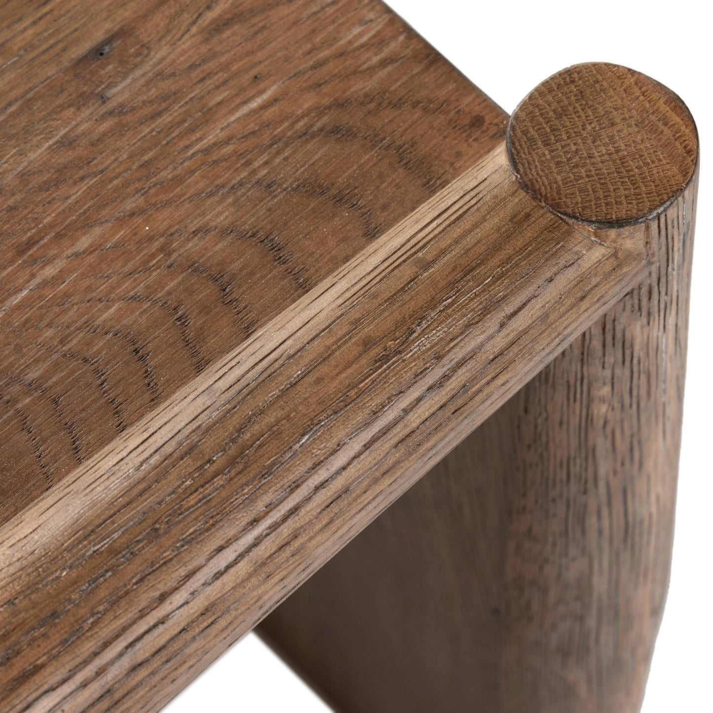 005 SI-2001380 | Additional Silo | Glenview End Table by Four Hands in weathered oak. Made from solid oak, thick oak veneer, engineered hardwood in a modern style.