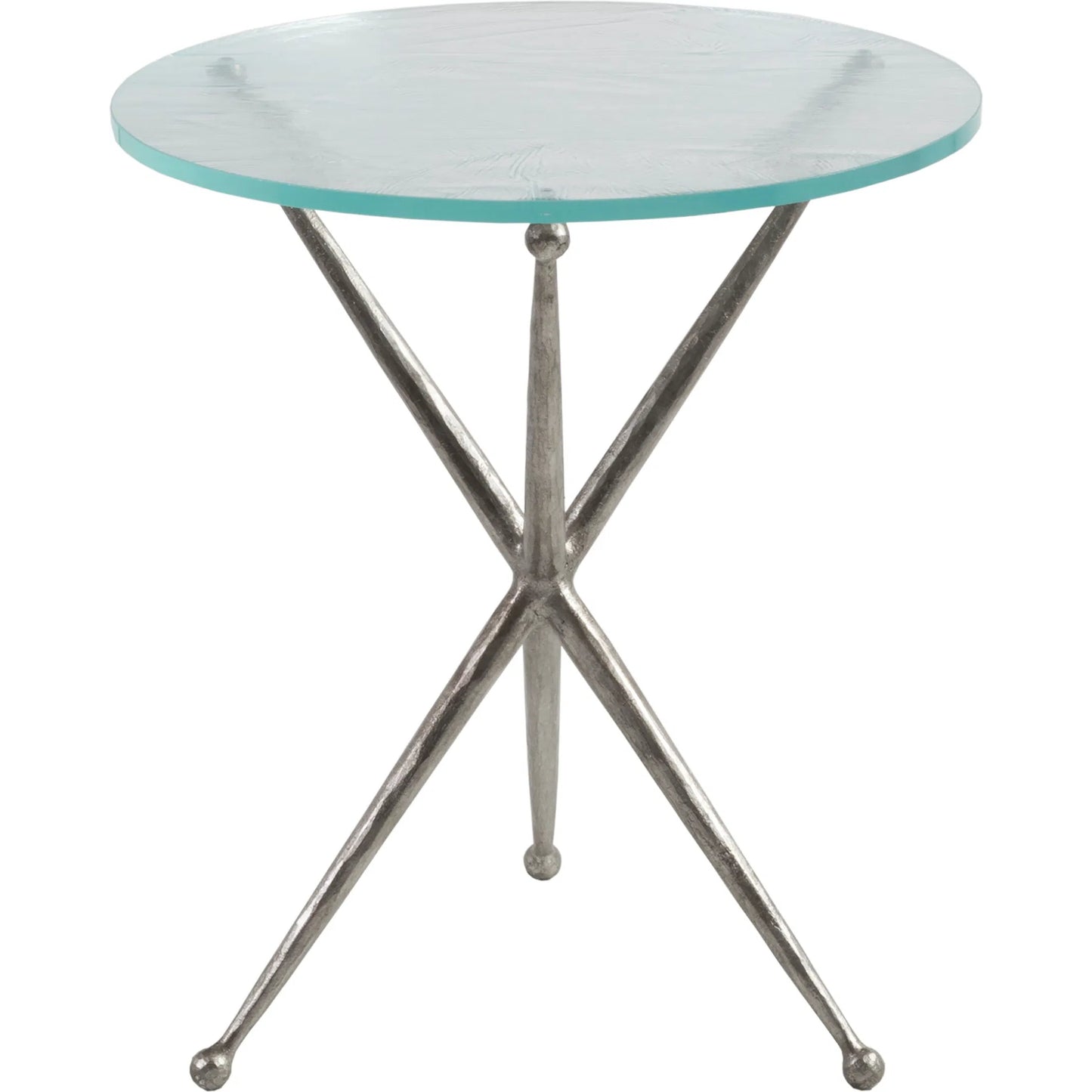 003 SI-2243930 | Additional Silo | Marcus Silver Round End Table by Artistica Home in silver leaf. Made from unique in a unique style.
