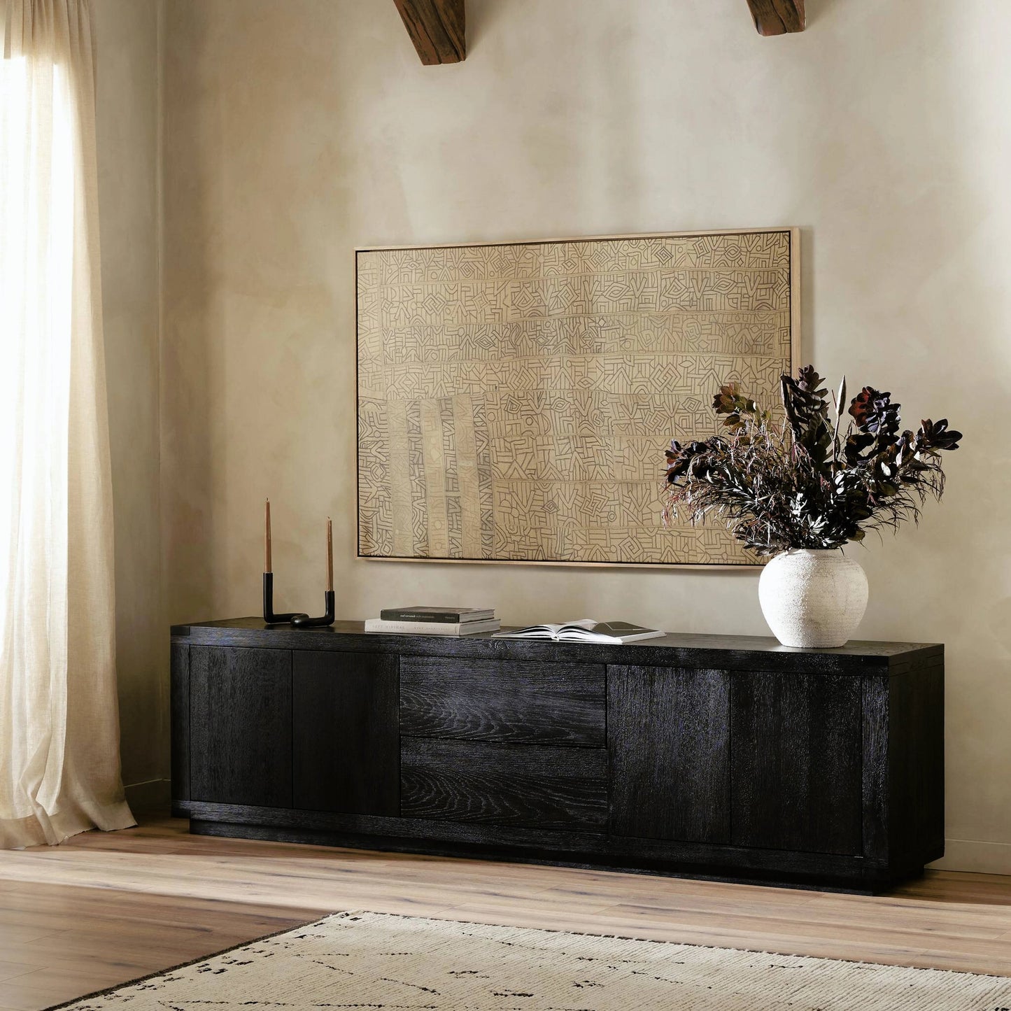 023 SI-2158573 | Lifestyle | Warby Media Console by Four Hands. Made from unique in a modern style.