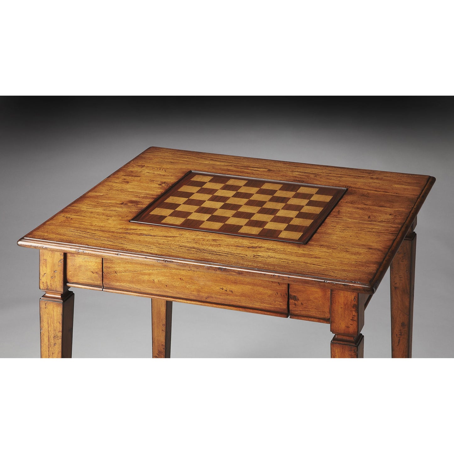 003 O-BUTLER-2364120 | Additional Silo | Breckinridge Game Table by Butler Specialty Company in light brown and mountain lodge. Made from gemelina solid wood in a traditional style.