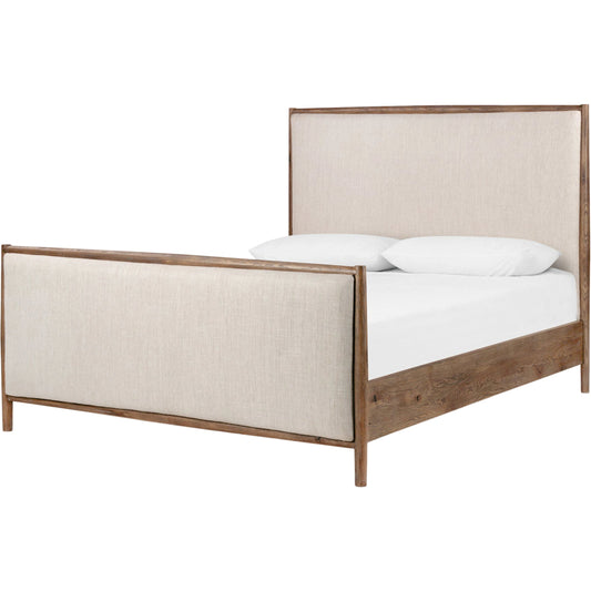 023 SI-2001372 | Primary Silo | Glenview Bed by Four Hands in essence natural, weathered oak. Made from solid oak, thick oak veneer in a modern style.