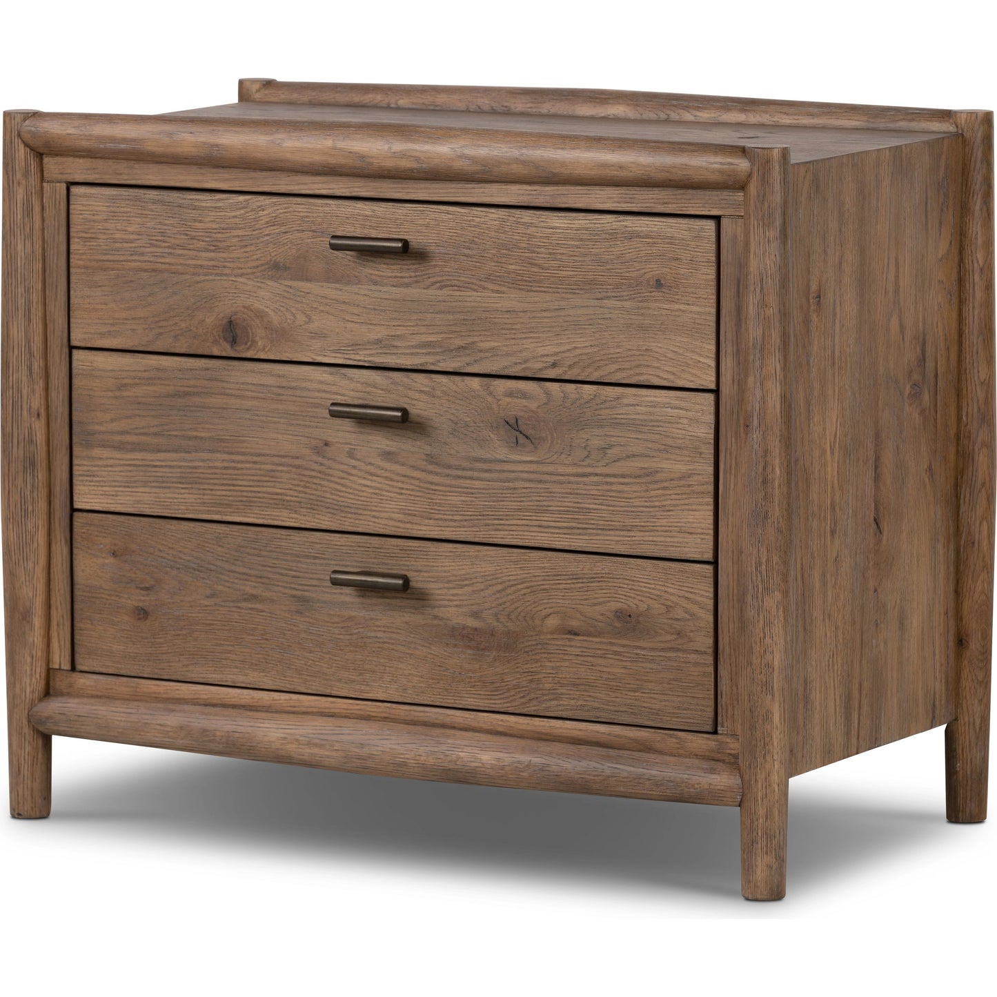 001 SI-2001381 | Additional Silo | Glenview Nightstand by Four Hands in weathered oak. Made from thick oak veneer, solid oak in a modern style.