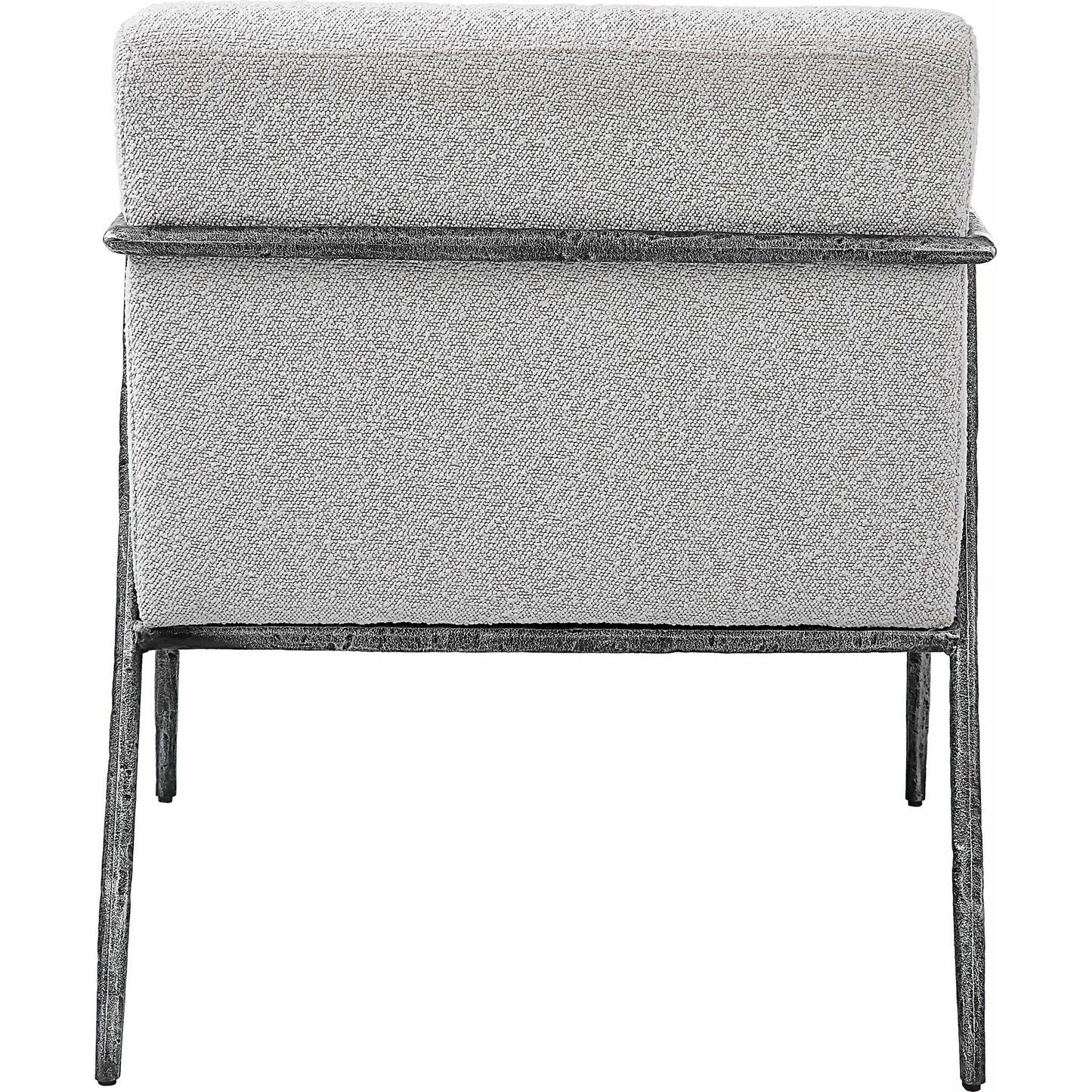 006 SI-1789756 | Additional Silo | Brisbane Chair by Uttermost in ivory, gray and charcoal. Made from cast iron, mdf, foam, fabric in a transitional style.