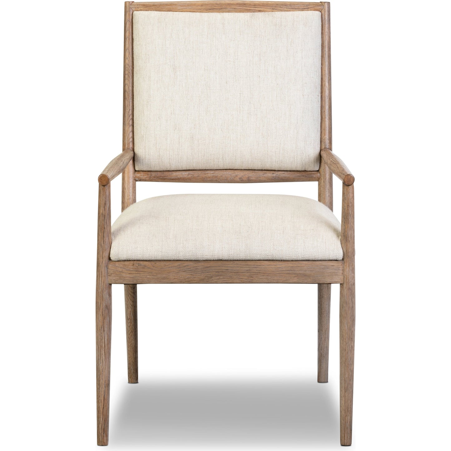 002 SI-2074330 | Additional Silo | Glenview Dining Armchair by Four Hands in essence natural, weathered oak. Made from 49% viscose (rayon), 22% flax, linen, 18% polyester, 11% cotton, solid oak in a modern style.