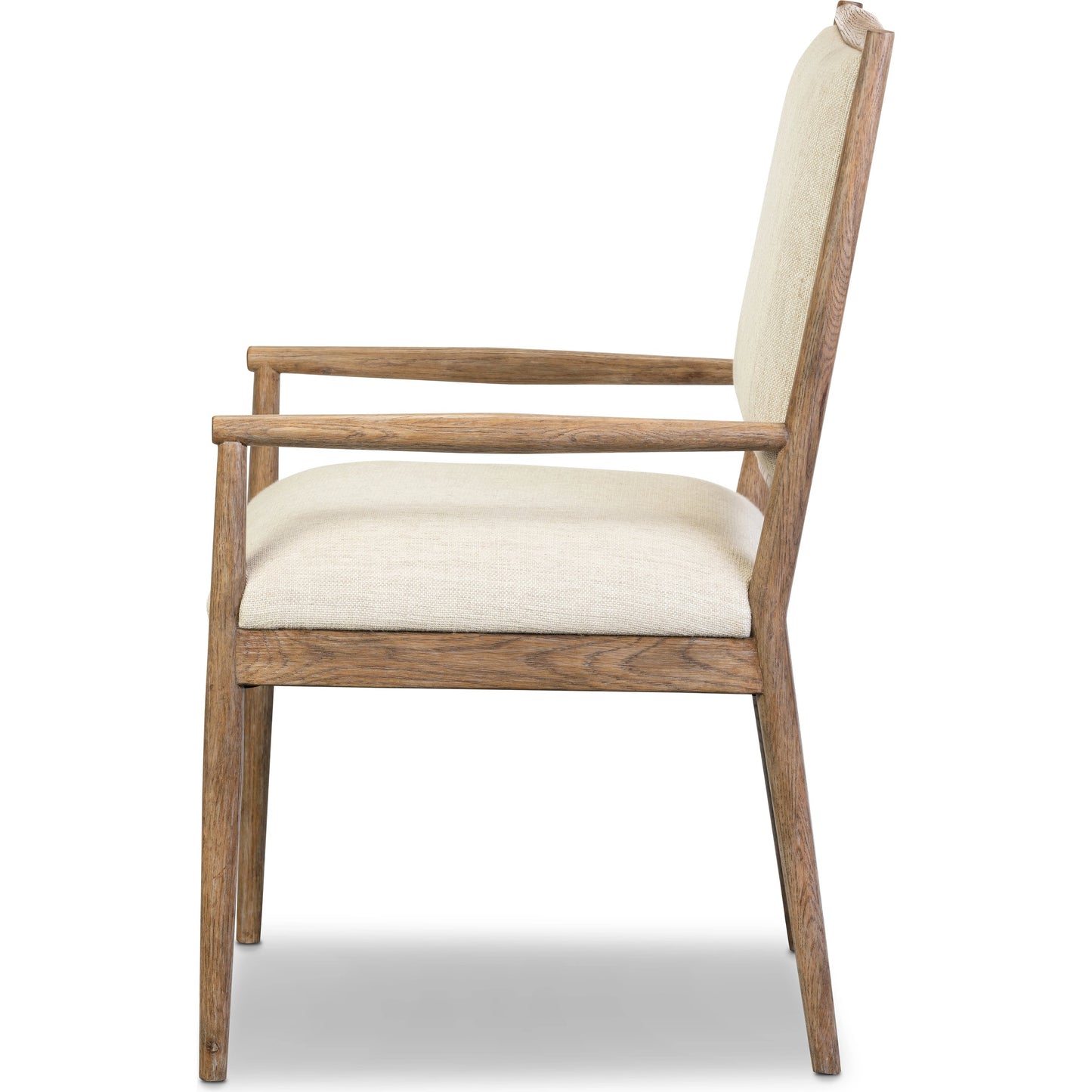 003 SI-2074330 | Additional Silo | Glenview Dining Armchair by Four Hands in essence natural, weathered oak. Made from 49% viscose (rayon), 22% flax, linen, 18% polyester, 11% cotton, solid oak in a modern style.