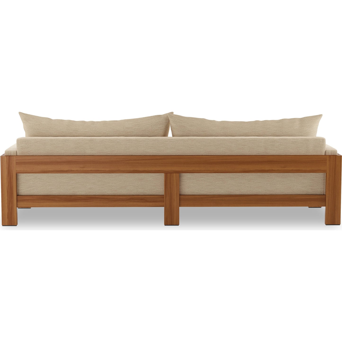 005 SI-2001096 | Additional Silo | Chapman Outdoor Sofa by Four Hands in casa cream, natural teak-fsc. Made from 100% olefin, solid fsc®-certified teak, 59% polyurethane foam, 30% polyester fiber, 11% polyester fiber batting in a modern style.