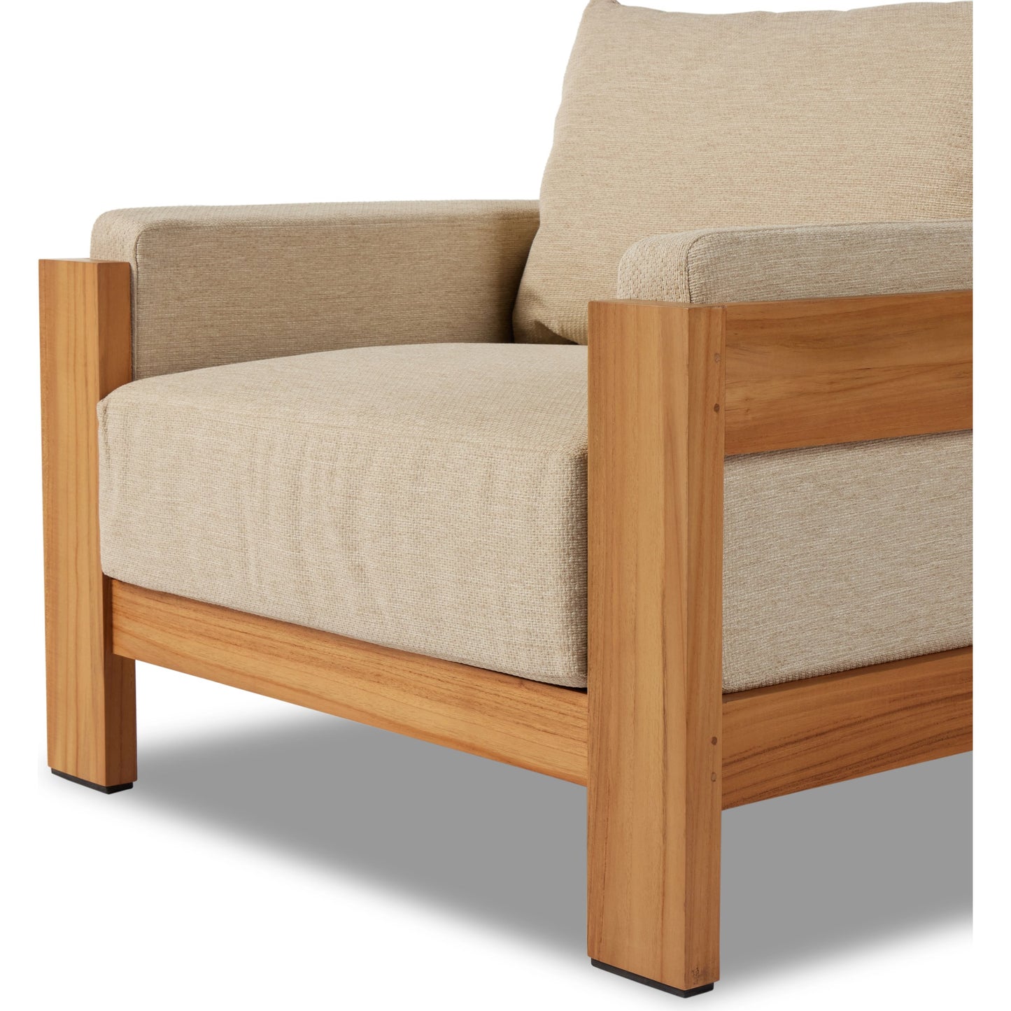 010 SI-2001091 | Additional Silo | Chapman Outdoor Chair by Four Hands in casa cream, natural teak-fsc. Made from 100% olefin, solid fsc®-certified teak, 59% polyurethane foam, 30% polyester fiber, 11% polyester fiber batting in a modern style.