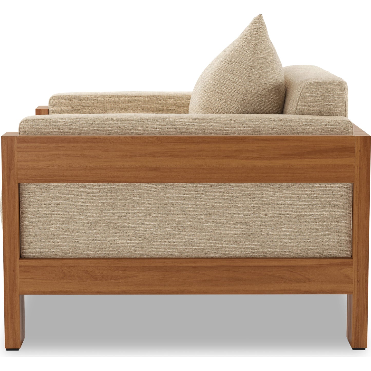 004 SI-2001091 | Additional Silo | Chapman Outdoor Chair by Four Hands in casa cream, natural teak-fsc. Made from 100% olefin, solid fsc®-certified teak, 59% polyurethane foam, 30% polyester fiber, 11% polyester fiber batting in a modern style.
