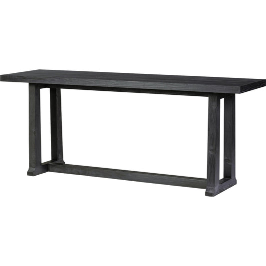 Otto Console Table by Four Hands in black pine. Made from solid pine in a modern style.