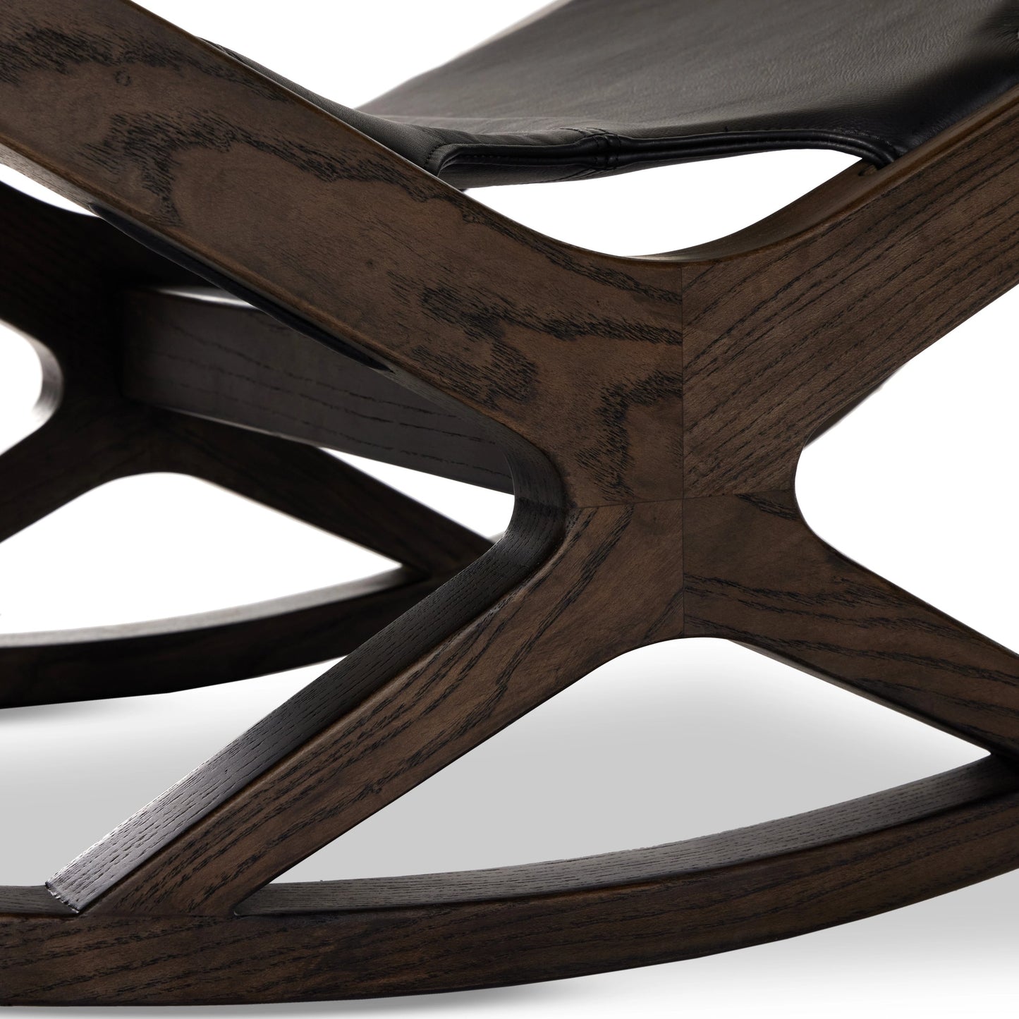 012 SI-2001989 | Additional Silo | Tarelton Chaise by Four Hands in carson black. Made from top grain leather, solid nettlewood, 90% polyurethane foam pad, 10% polyester fiber batting in a modern style.