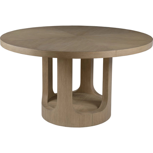000 SI-2540376 | Primary Silo | Simpatico Round Dining Table by Artistica Home in white oak. Made from white oak in a unique style.