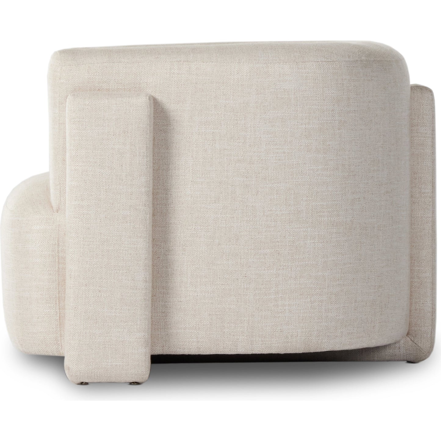003 SI-2001447 | Additional Silo | Hartley Chair by Four Hands in dover crescent. Made from 71% viscose (rayon), 17% polyester, 12% flax, linen, poplar plywood, 100% polyester in a modern style.