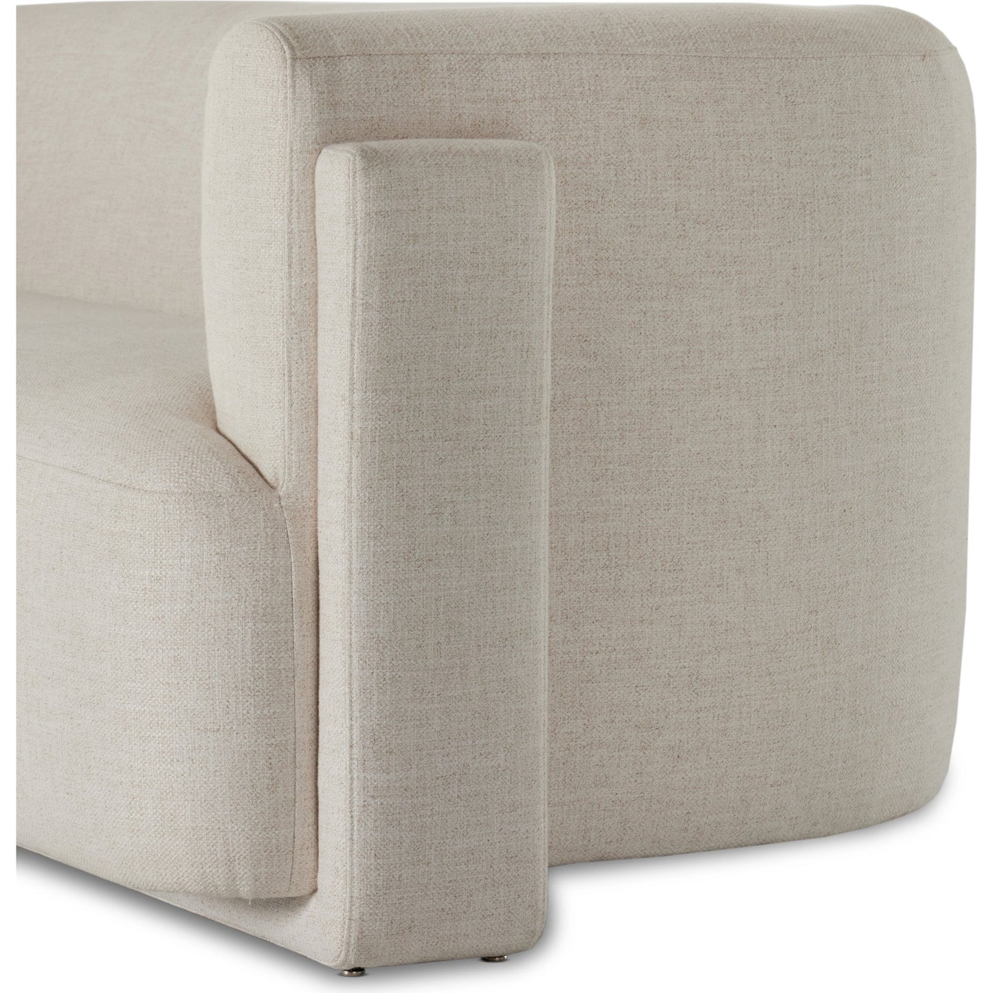 009 SI-2001448 | Additional Silo | Hartley Sofa by Four Hands in dover crescent. Made from 71% viscose (rayon), 17% polyester, 12% flax, linen, poplar plywood, 100% polyester in a modern style.
