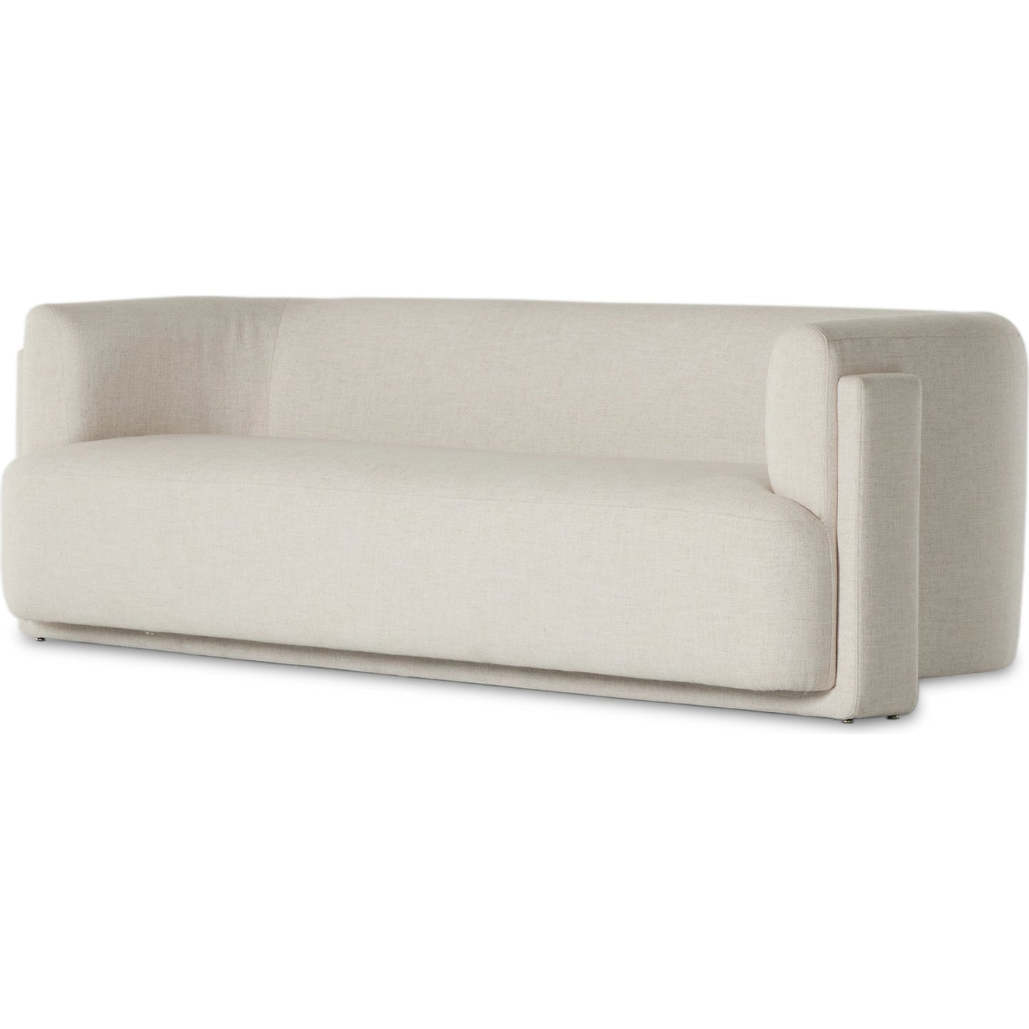 001 SI-2001448 | Additional Silo | Hartley Sofa by Four Hands in dover crescent. Made from 71% viscose (rayon), 17% polyester, 12% flax, linen, poplar plywood, 100% polyester in a modern style.
