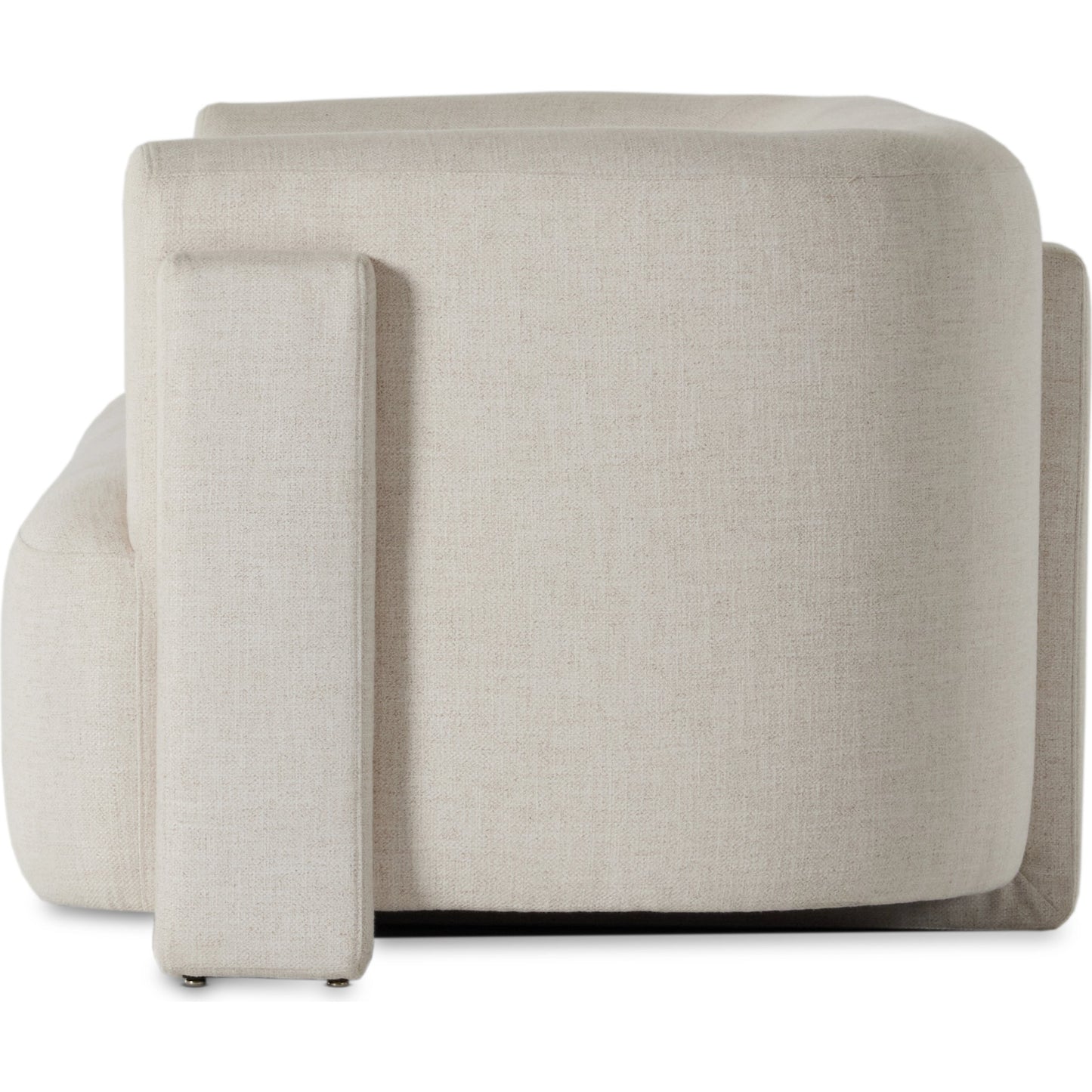 003 SI-2001448 | Additional Silo | Hartley Sofa by Four Hands in dover crescent. Made from 71% viscose (rayon), 17% polyester, 12% flax, linen, poplar plywood, 100% polyester in a modern style.