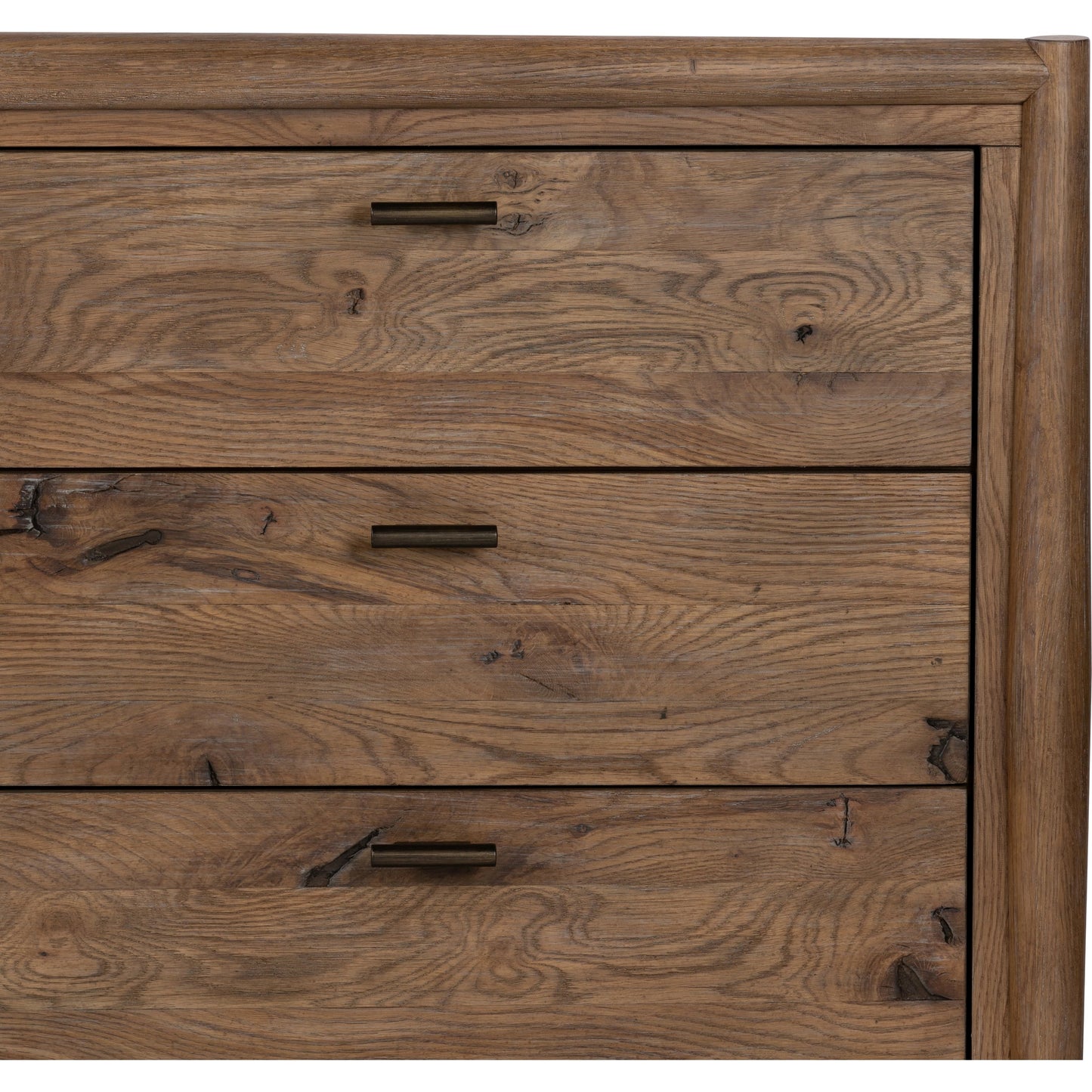 006 SI-2001371 | Additional Silo | Glenview 9 Drawer Dresser by Four Hands in weathered oak. Made from thick oak veneer, solid oak in a modern style.