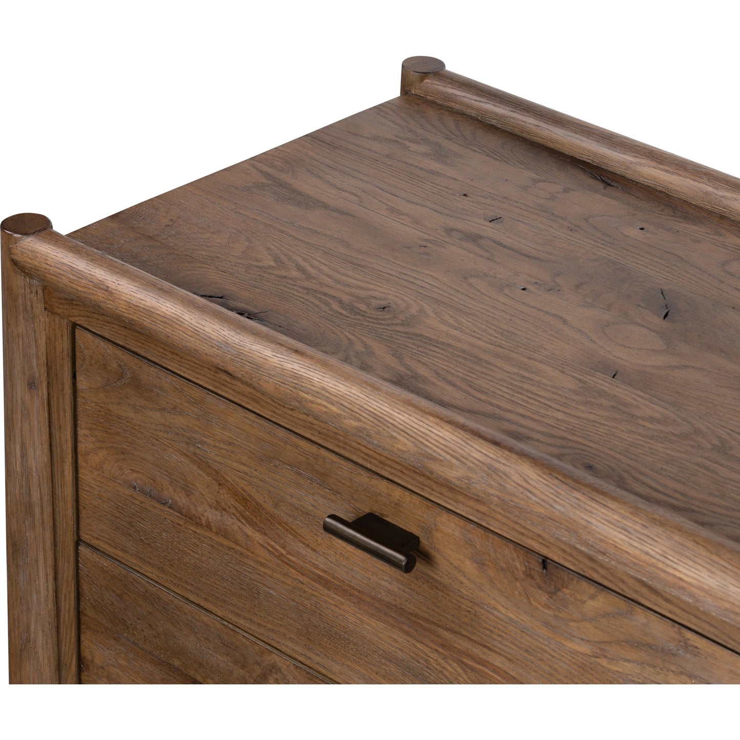 008 SI-2001371 | Additional Silo | Glenview 9 Drawer Dresser by Four Hands in weathered oak. Made from thick oak veneer, solid oak in a modern style.