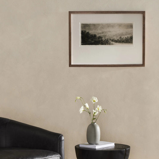 Hill Country Study I by Aileen Fitzgerald by Four Hands. Made from walnut, textured fine art paper, double thick white mat in a transitional style.