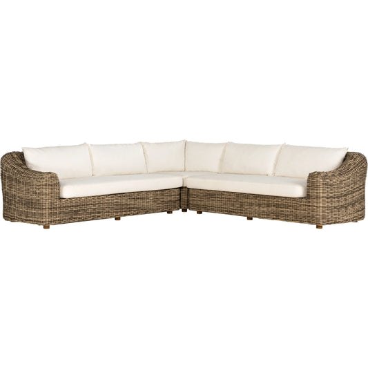 Messina Outdoor 3-Piece Sectional by Four Hands. Made from unique in a modern style.
