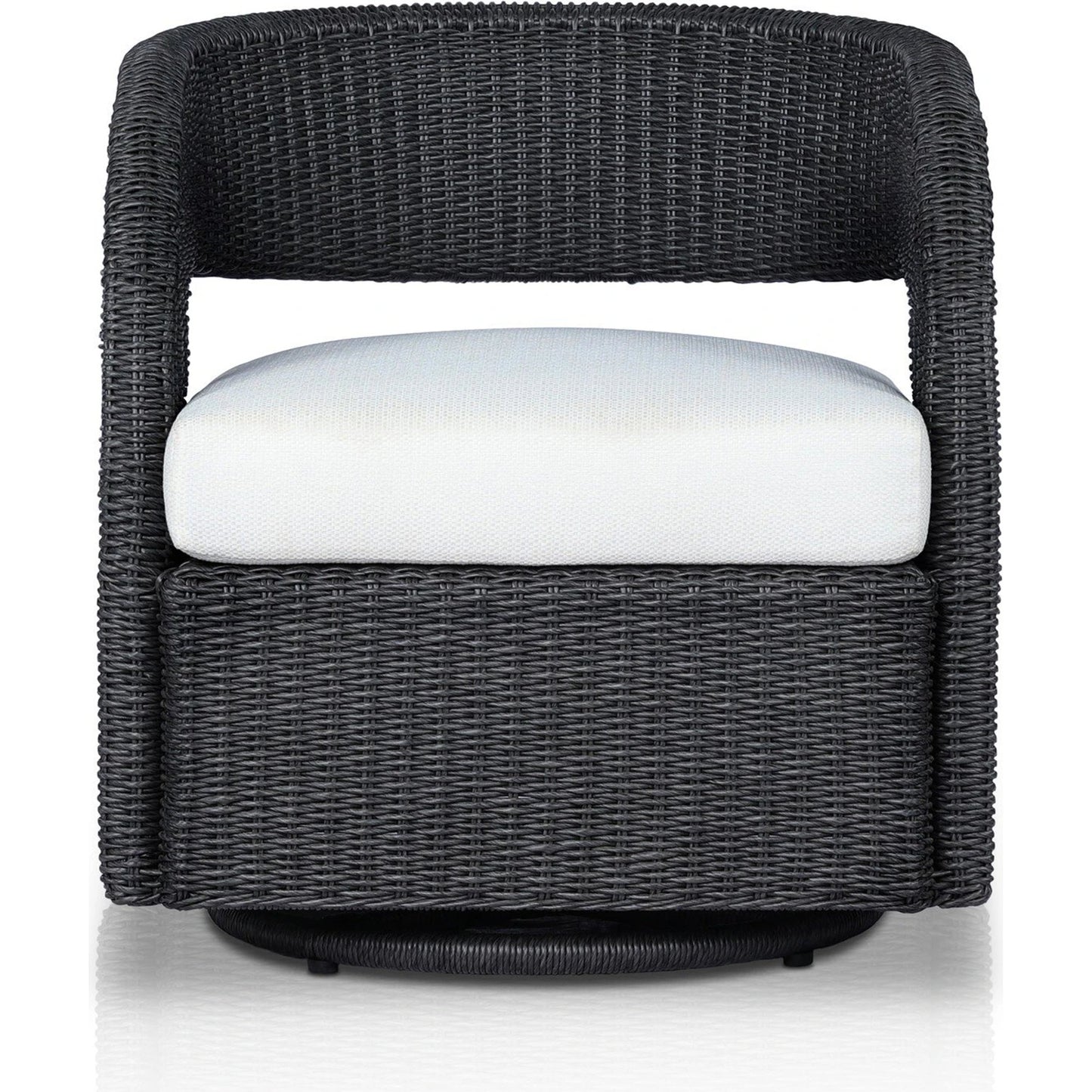 006 SI-2137373 | Additional Silo | Hawkins Outdoor Swivel Chair by Four Hands. Made from 100% olefin, 100% polyethylene, 91% polyurethane foam pad, 9% polyester fiber batting in a modern style.