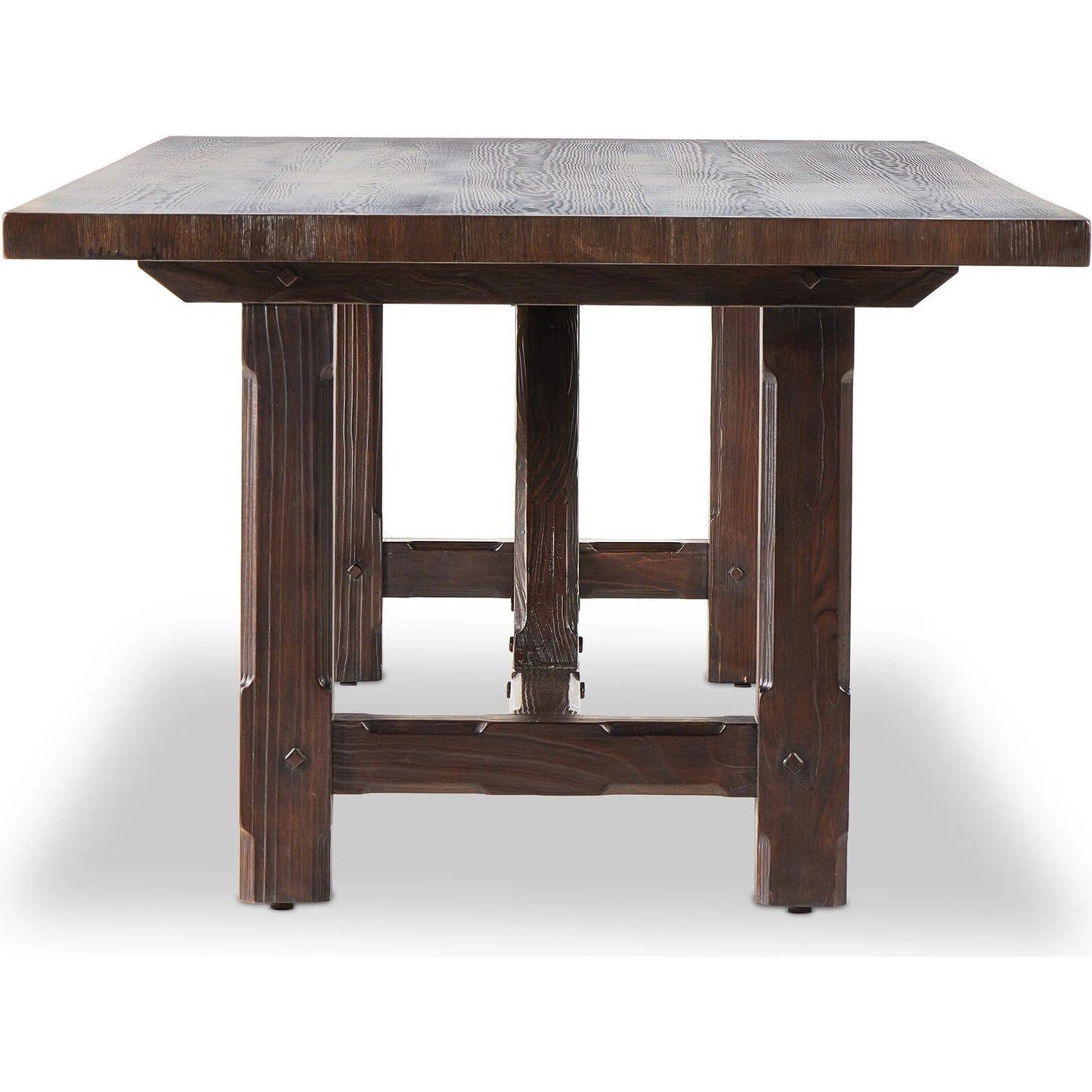 003 SI-2137638 | Additional Silo | The Arch Dining Table by Four Hands in medium brown fir. Made from thick pine veneer, solid pine, engineered hardwood in a modern style.