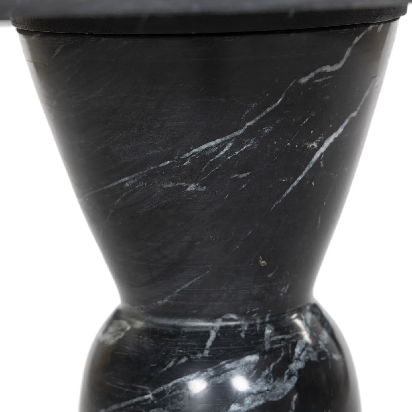 012 SI-2257091 | Closeup | Fox End Table by Four Hands. Made from solid marble, engineered hardwood in a modern style.