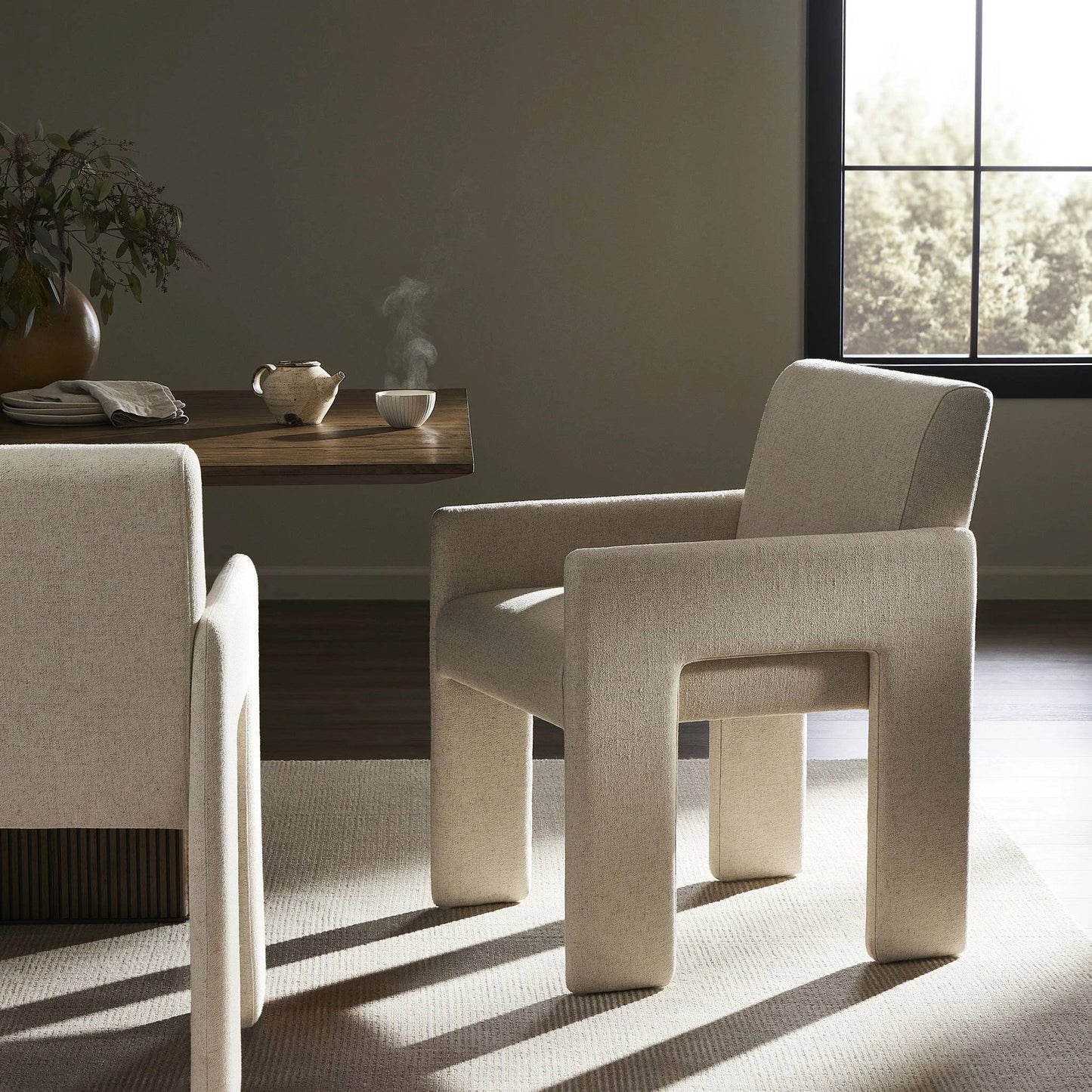 026 SI-2137161 | Lifestyle | Amur Dining Armchair by Four Hands. Made from unique in a modern style.