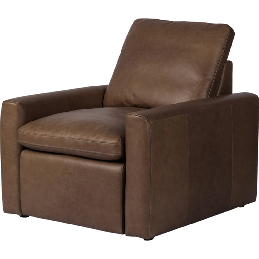 001 SI-2519324 | Primary Silo | Tillery Power Recliner Accent Chair by Four Hands in sonoma coco. Made from top grain leather in a traditional style.